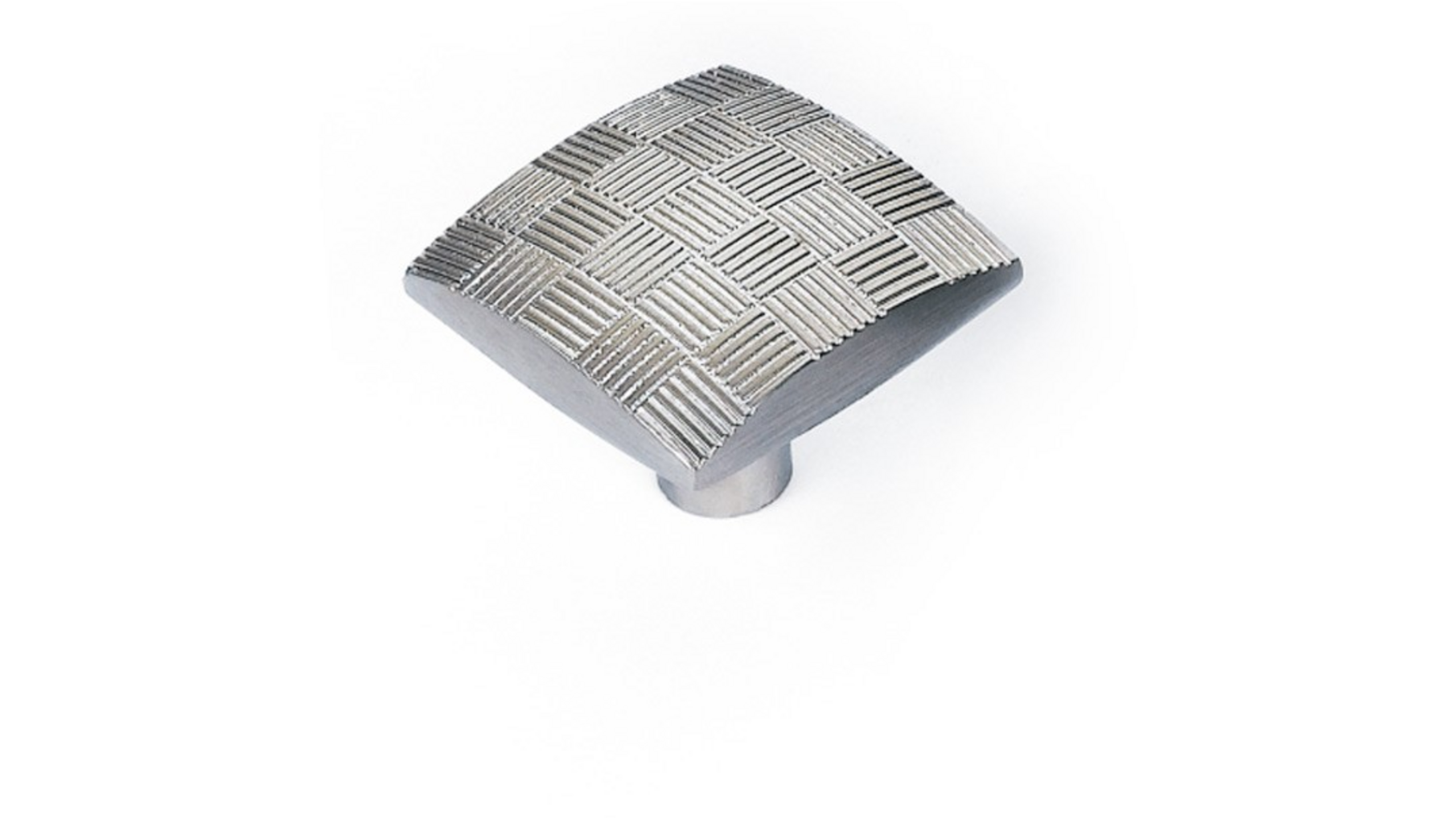Knop CHESS nikkel gesatineerd 29x29mm