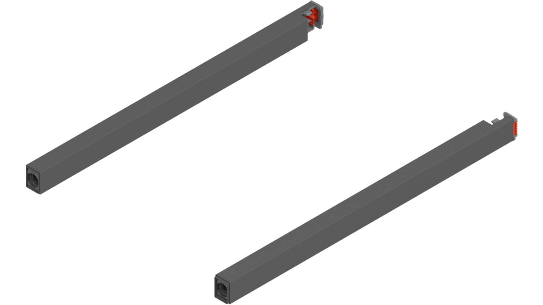 Reling L+R voor Merivobox, 300mm oriongrijs