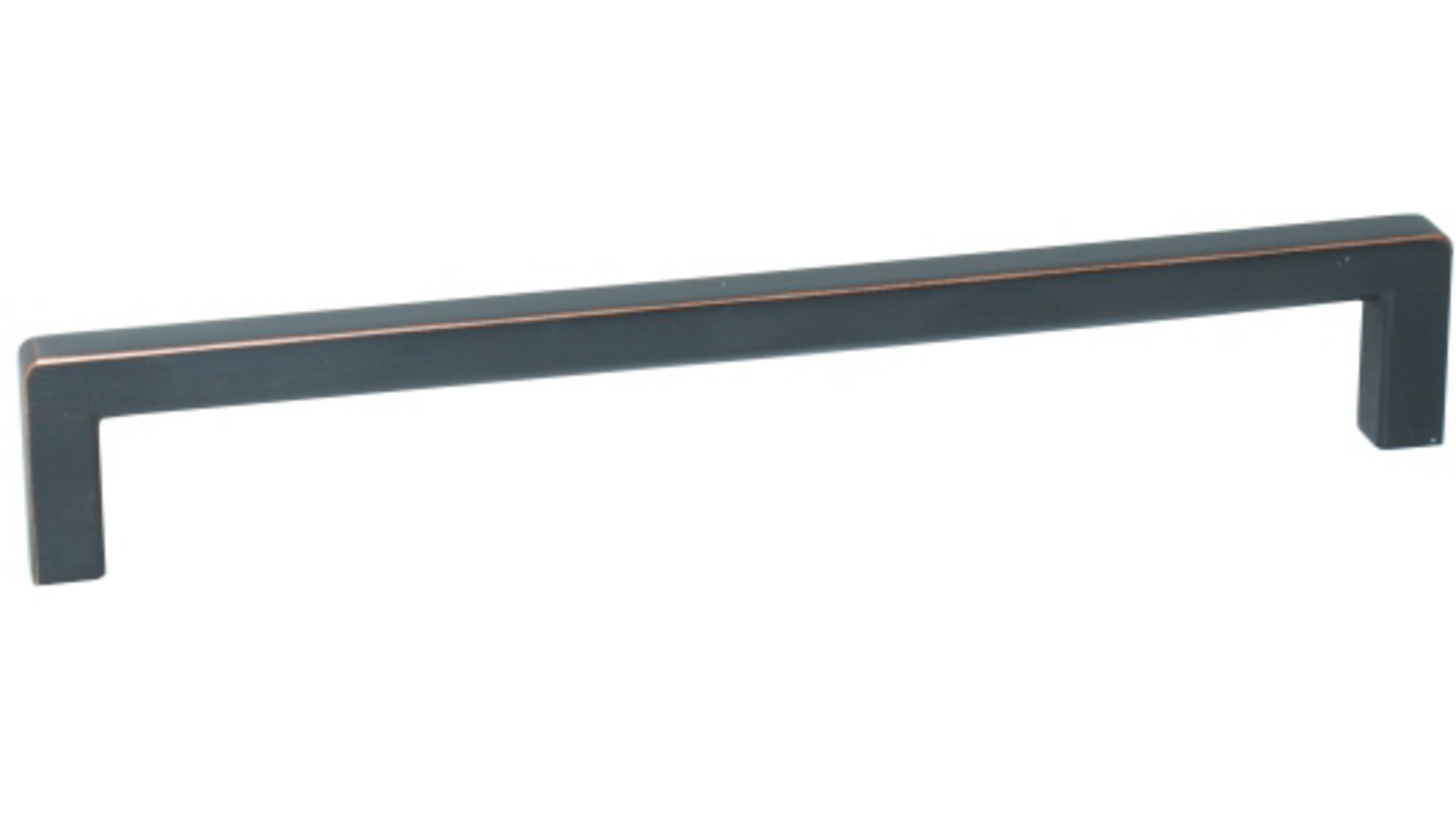 Greep 9x9mm hoh 128mm RVS look donker totale lengte 136mm
