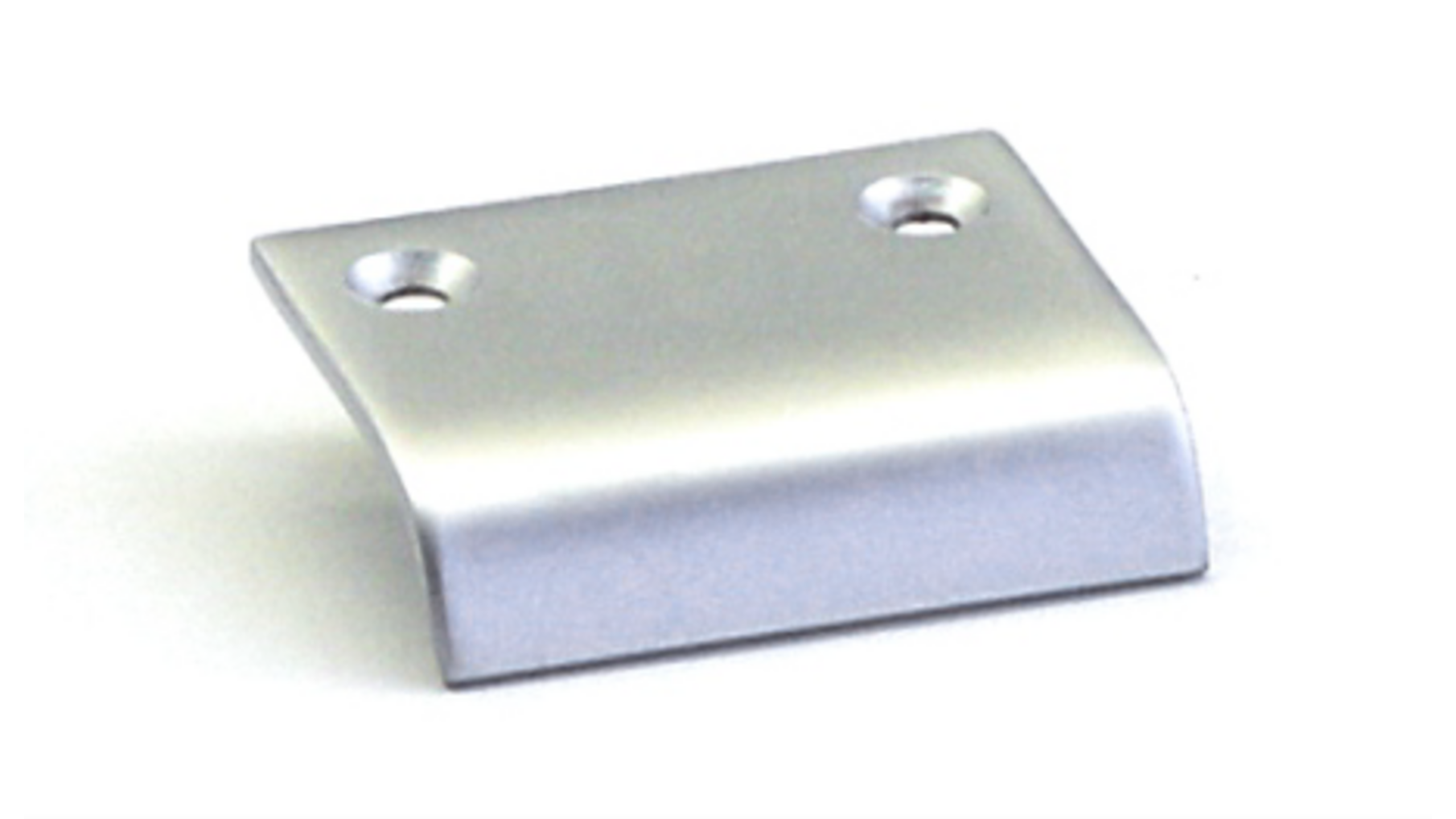 Greep 48x42mm mat chroom bevestiging op de deur