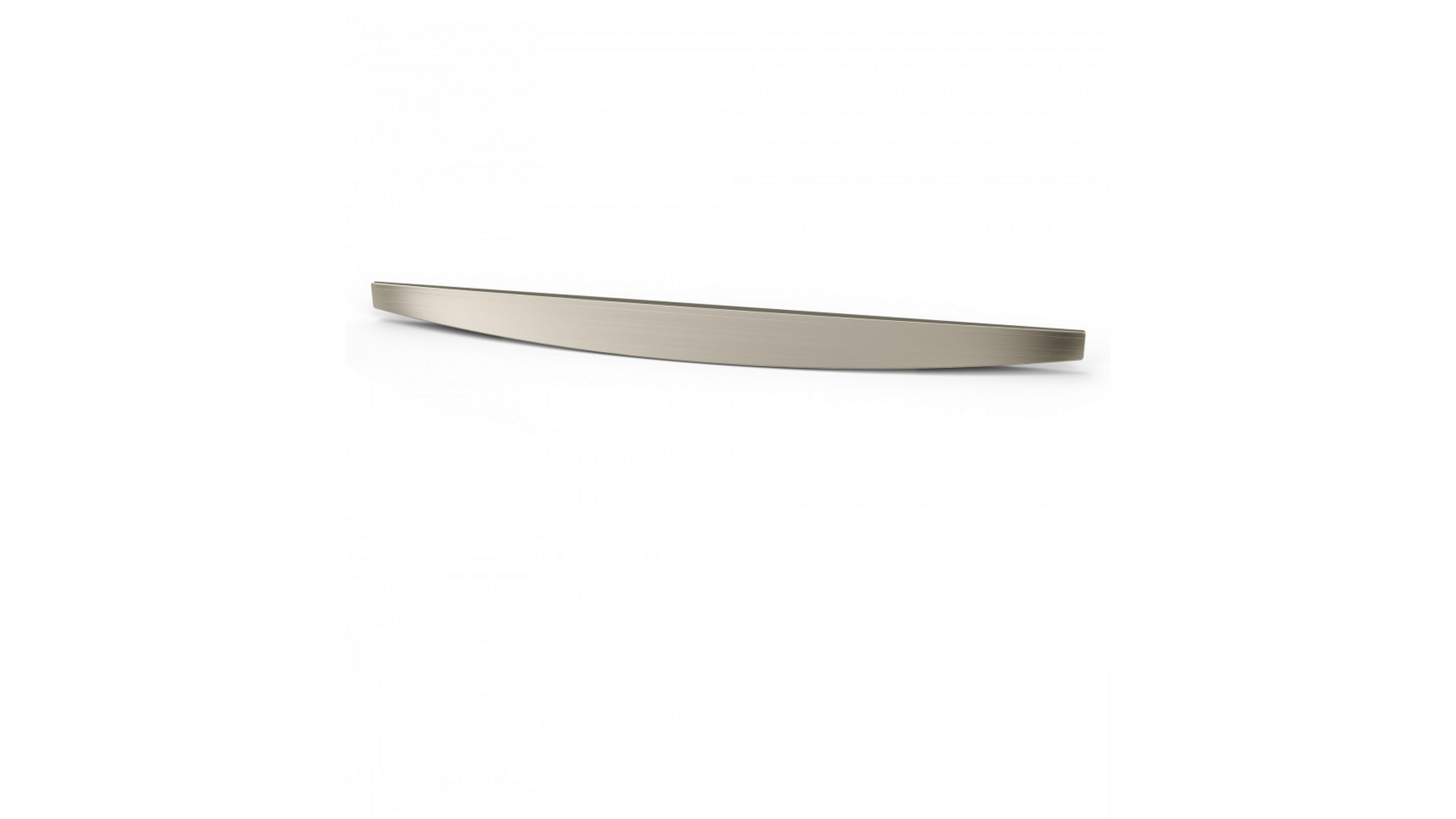 Greep ARCH geborsteld nikkel 320x20mm, hartmaat 192mm