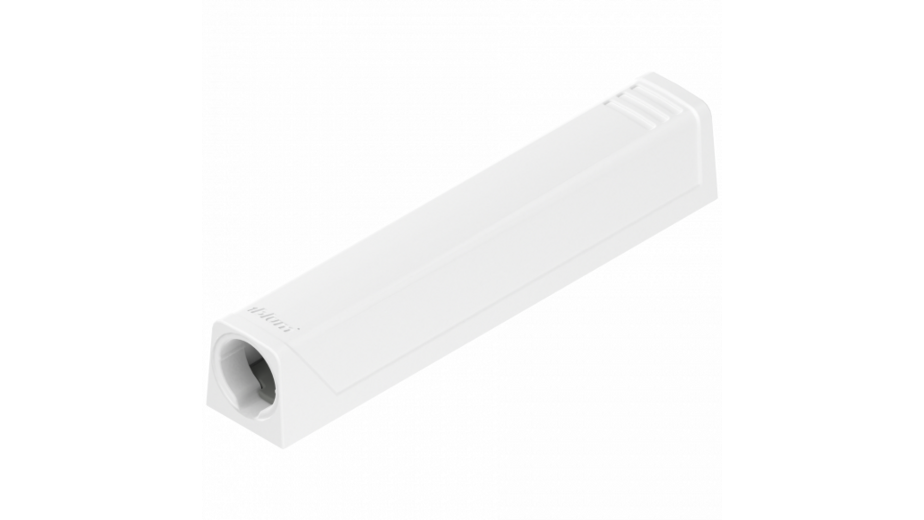 TIP-ON adapterplaat, versie lang recht, zijdewit