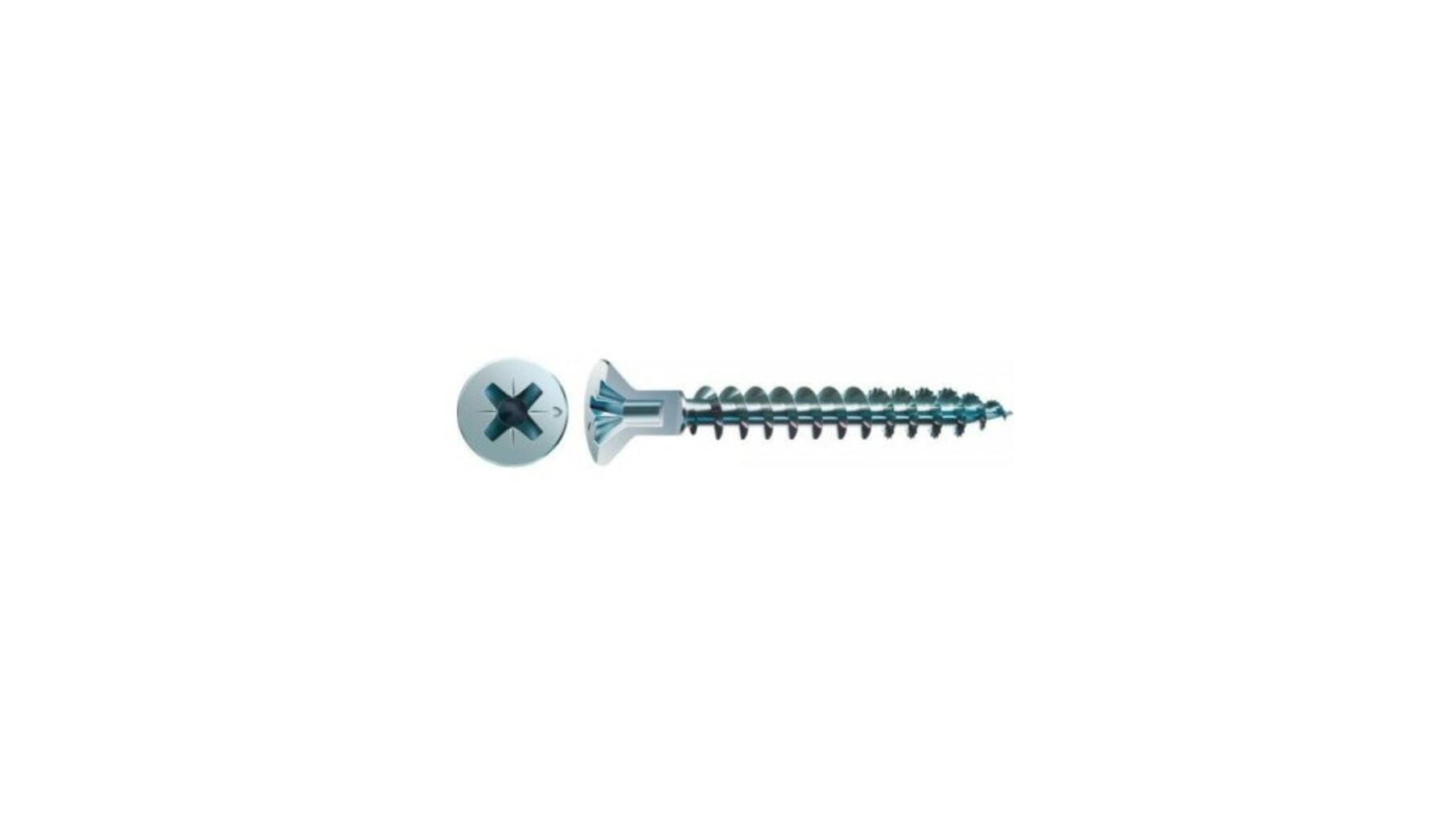 Spax kruiskop geboord 4,5x30 voldraad VE= 1000 st