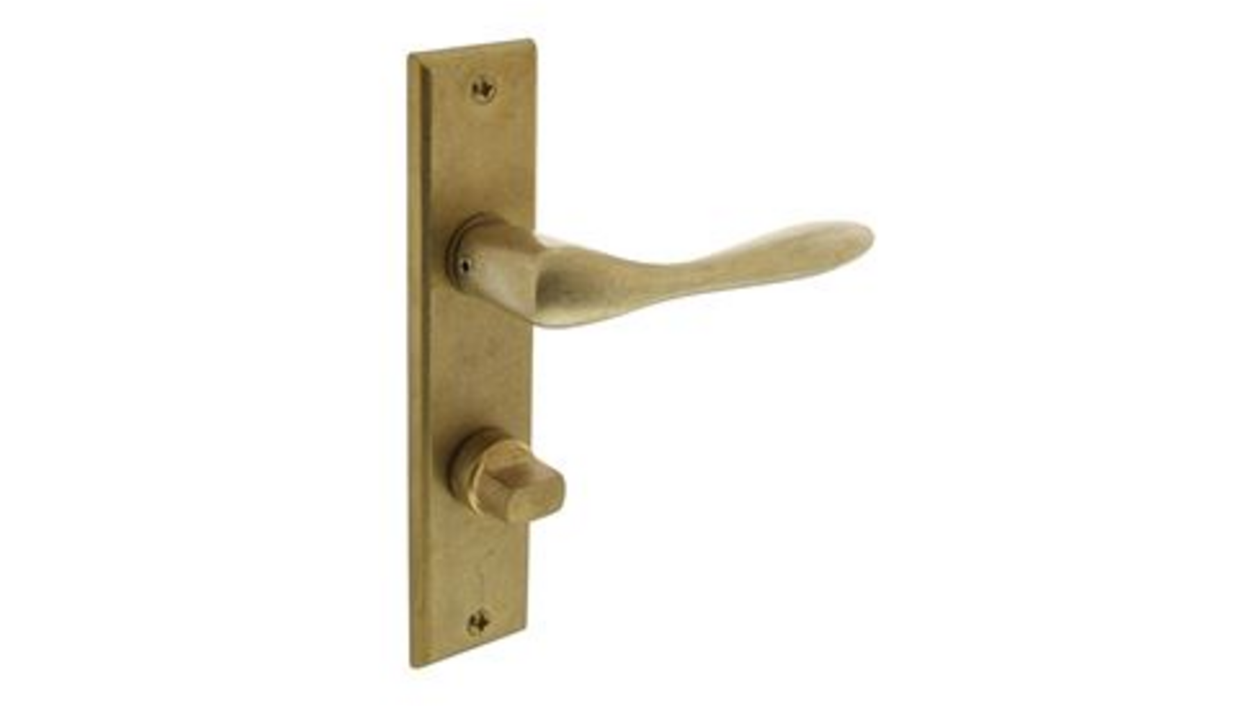 Deurkruk Banaan met schild 181x41x7mm WC63/8mm
