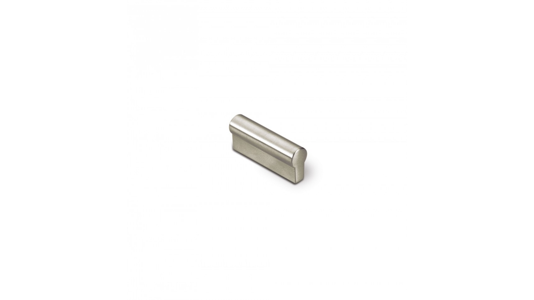 Greep METAL 729 geb. nikkel 81x12mm, hartmaat 64mm
