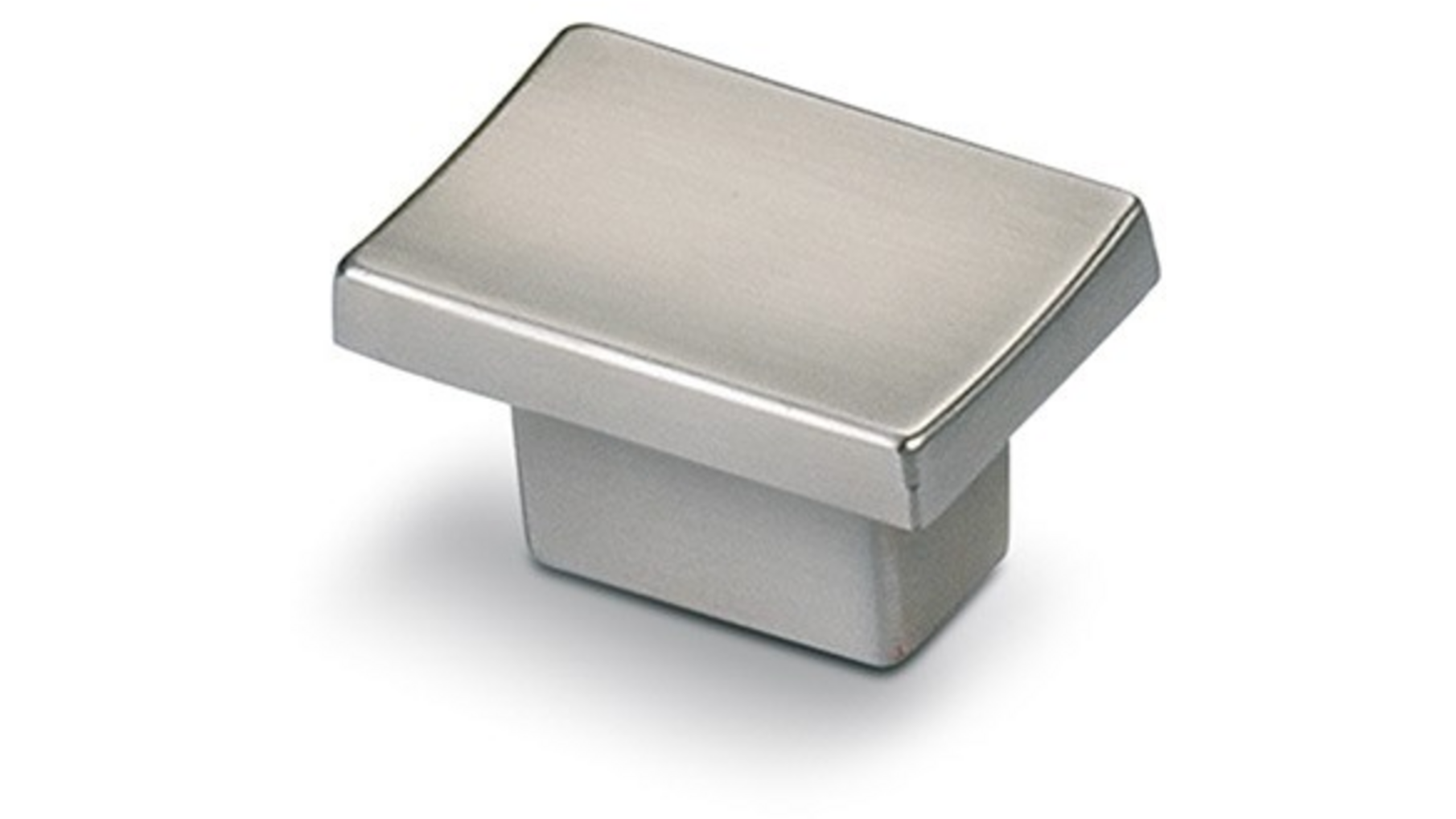 Knop BLOCK mat chroom 37x25mm, hartmaat 16mm