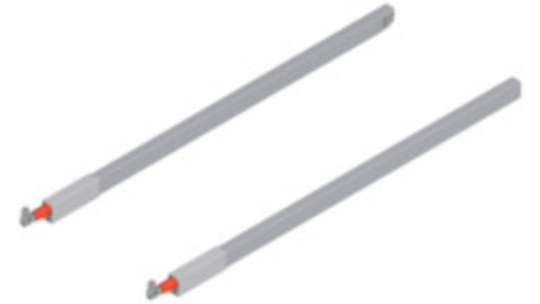 Antaro relingset, grijs, voor ladediepte 600mm