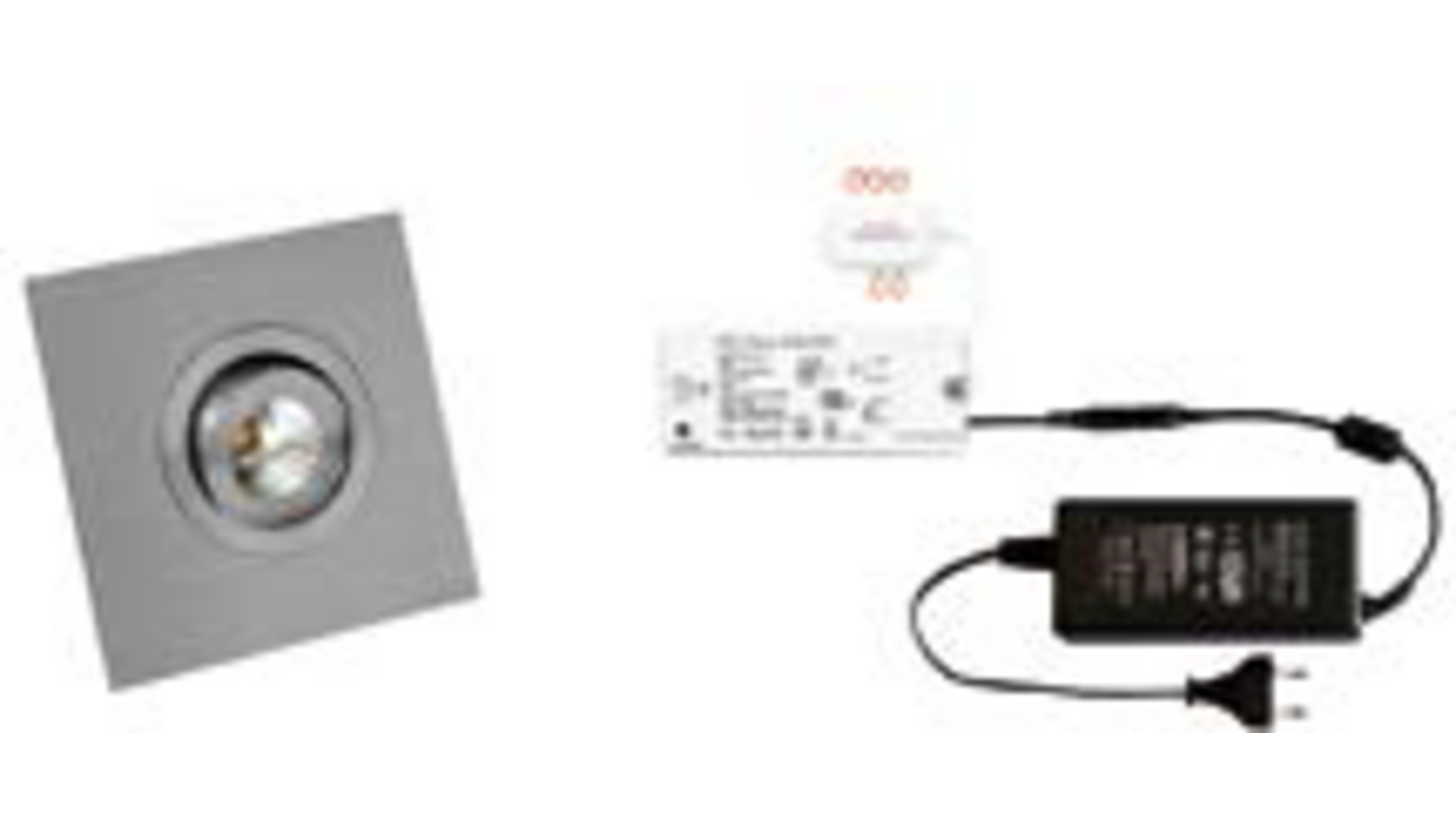 2x Monza vierkant Alum.+2x verlengs + MC-Easy + Driver 24W