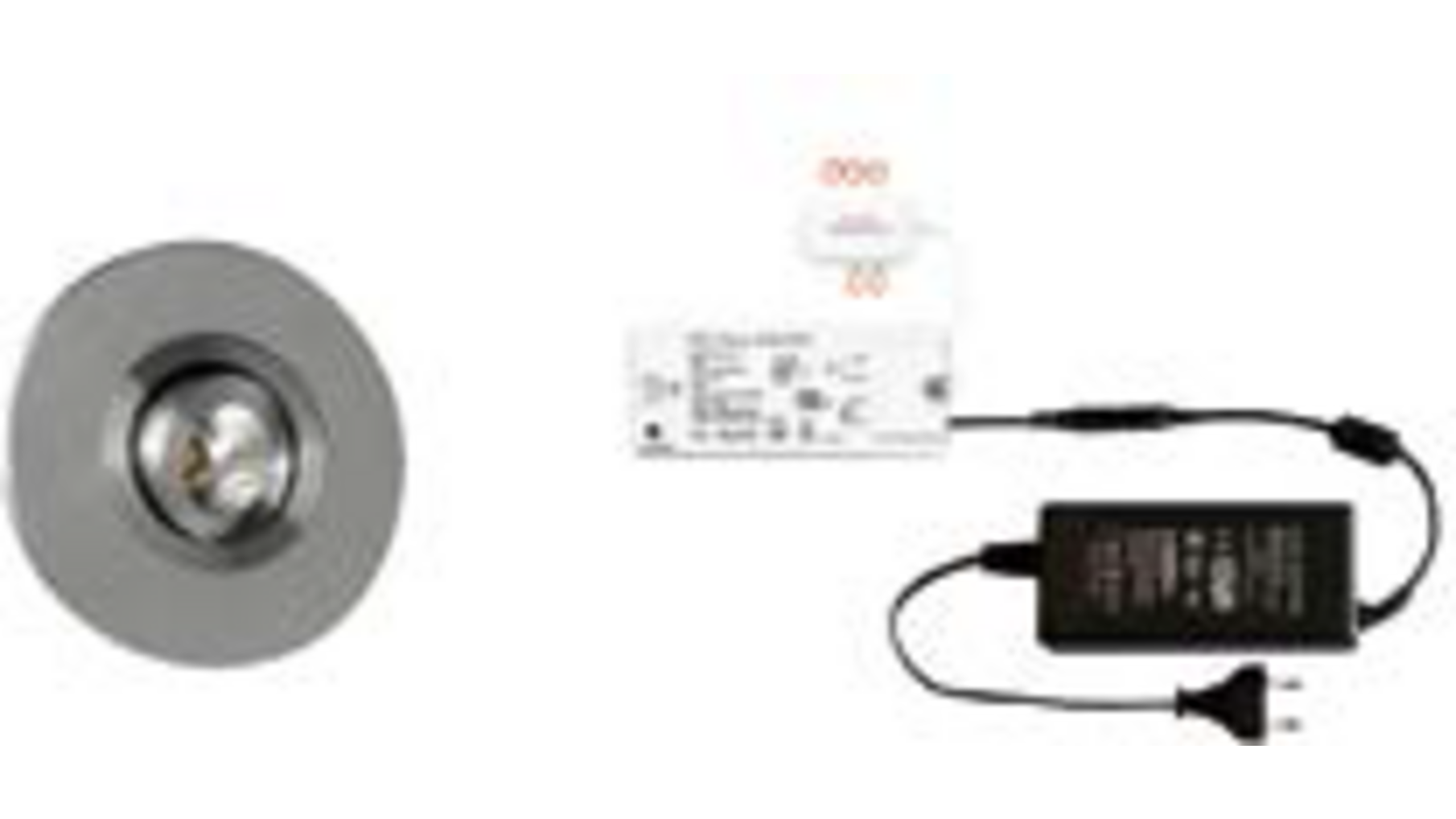 3x Monza rond Alu + 3x verlengsnoer + ZigBee Driver 30W