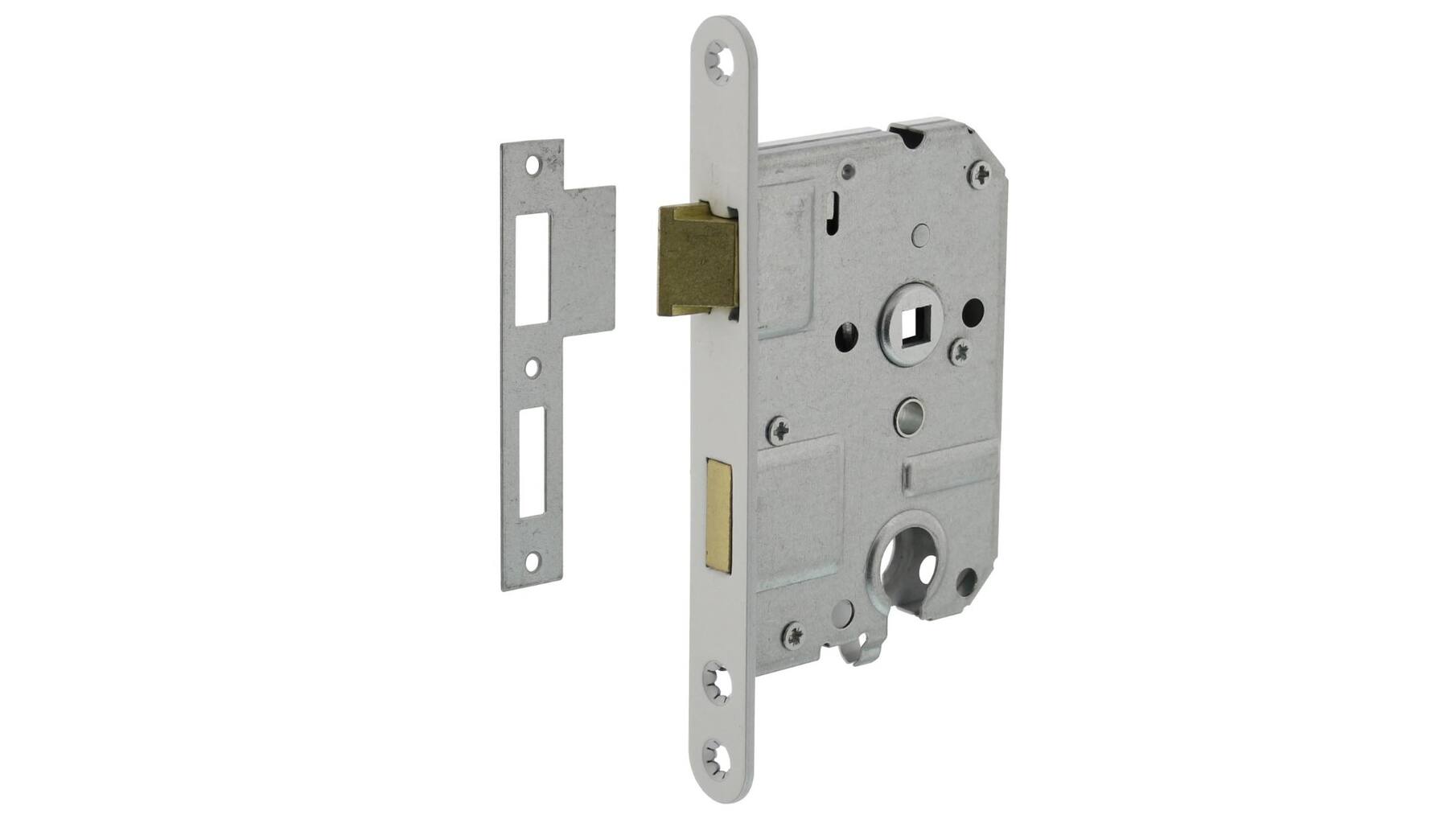 Woningbouw cilinder dag- en nachtslot wit 55 mm