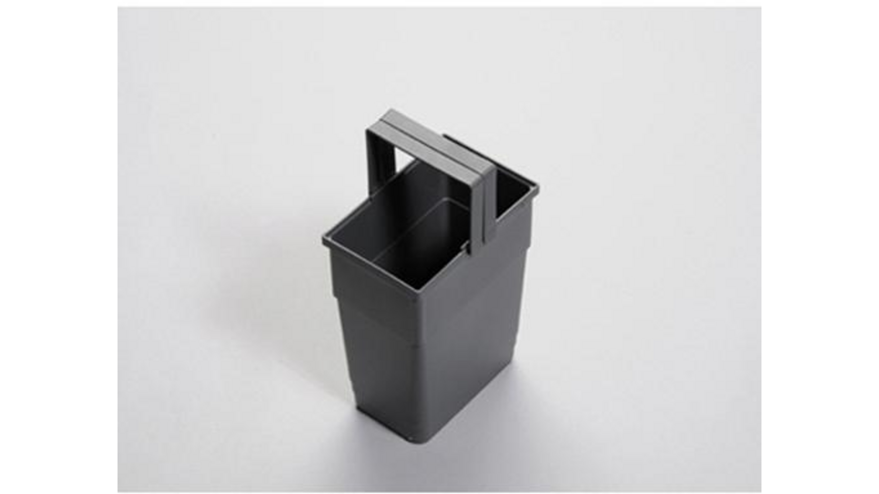 Afvalemmer donkergrijs inhoud 6 liter