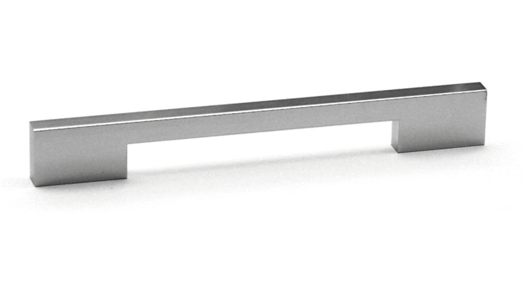 Greep 10x190mm, aluminium glanzend hartafstand 128mm