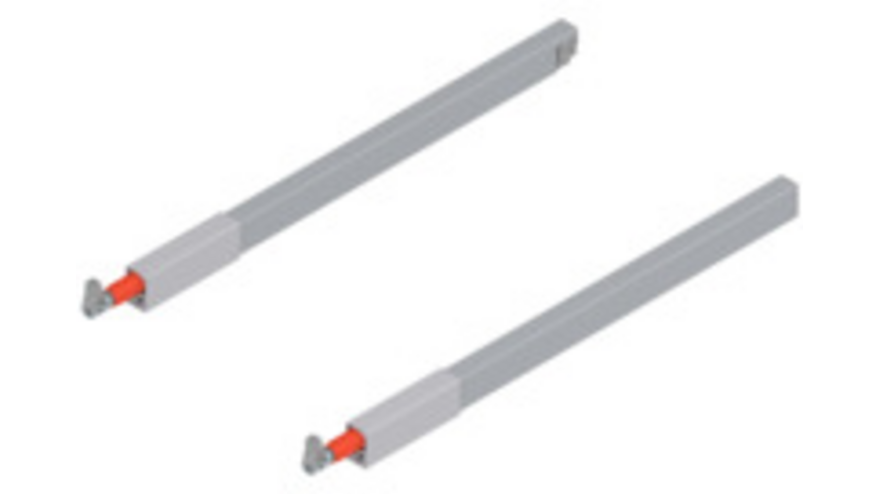 Antaro relingset, grijs, voor ladediepte 400mm