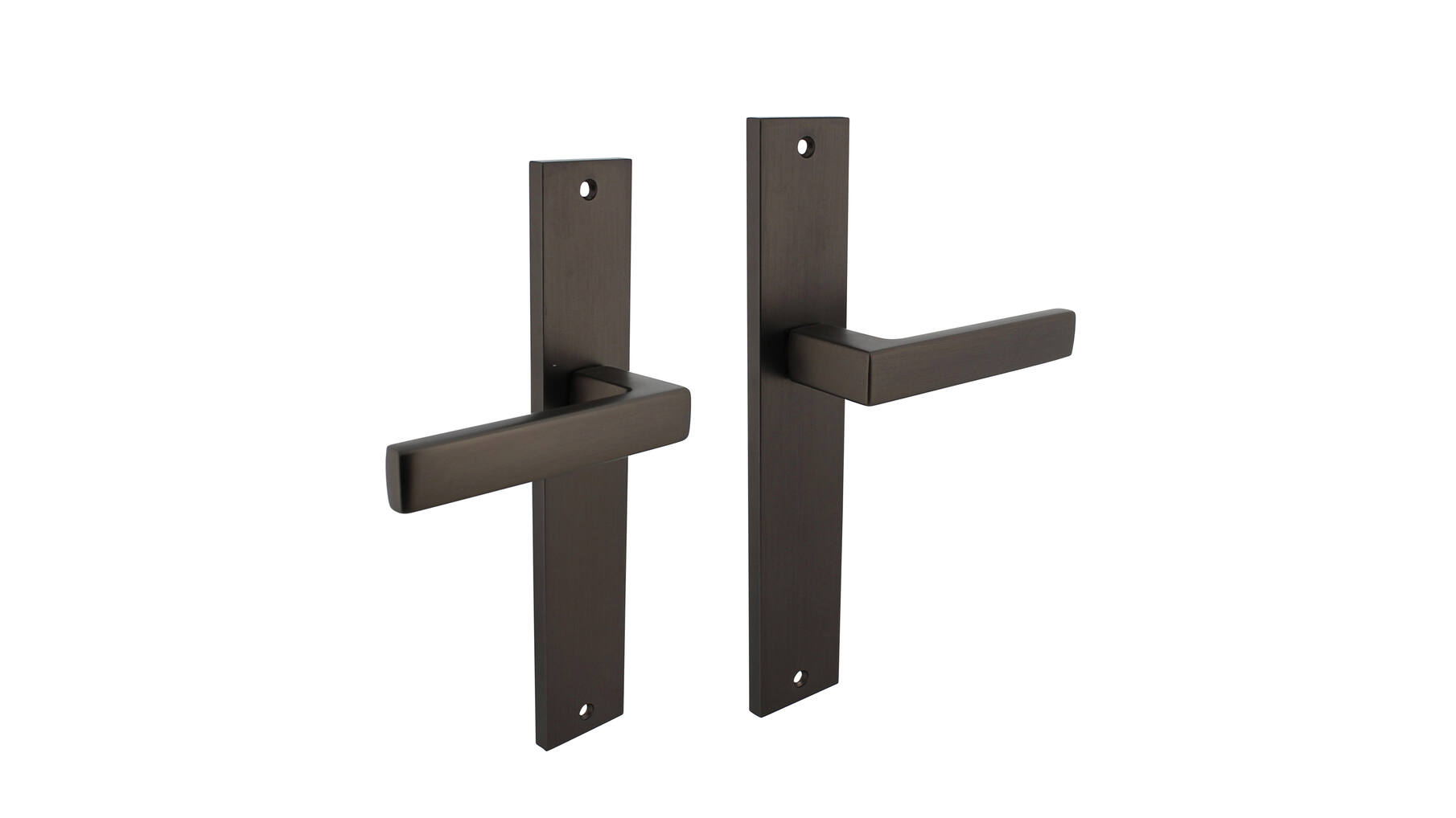 Deurkruk Hera op schild 245x45 mm blind antraciet