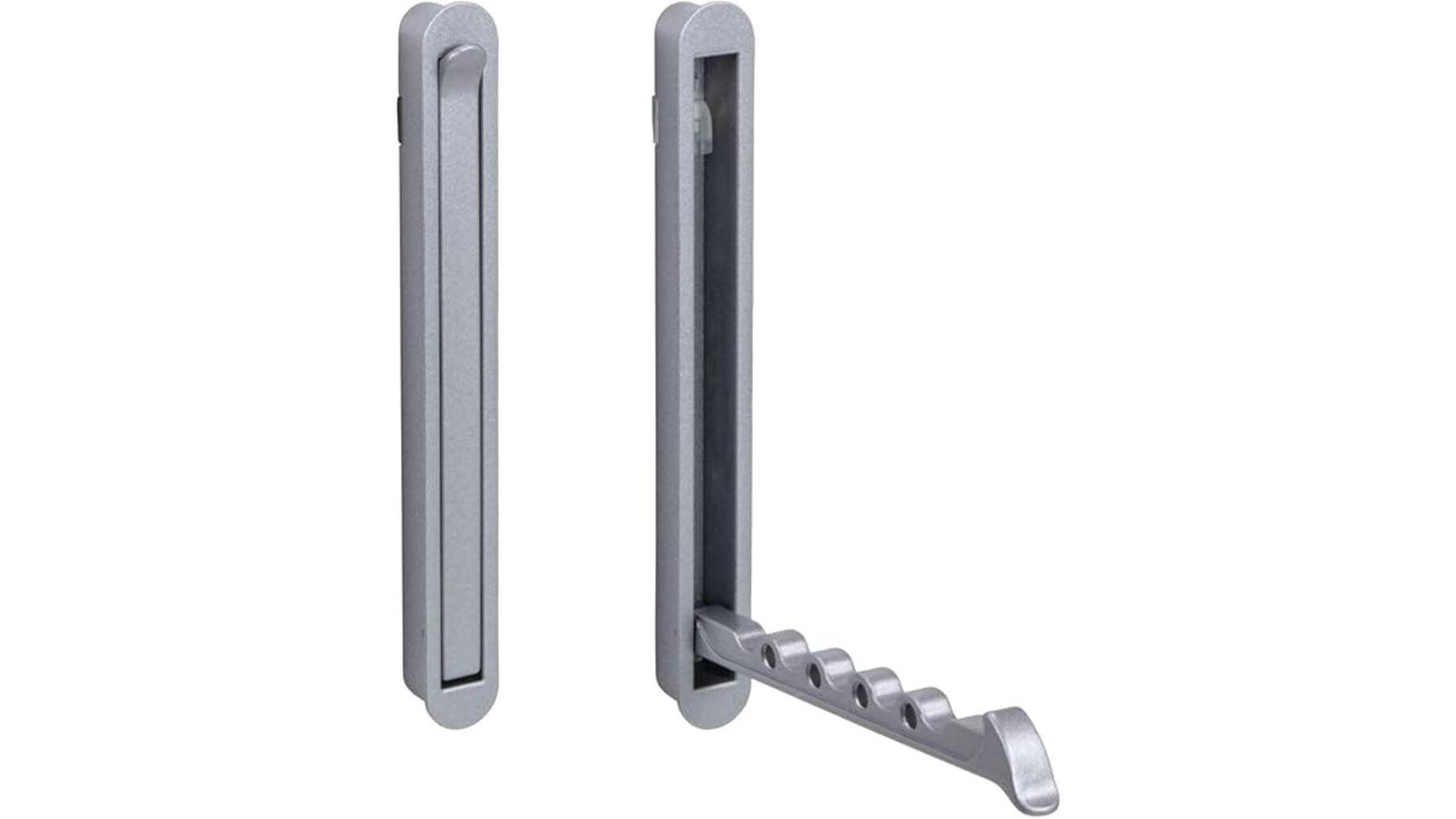 Jashaak uitklapbaar mat chroom, infrees 140x16mm/128mm