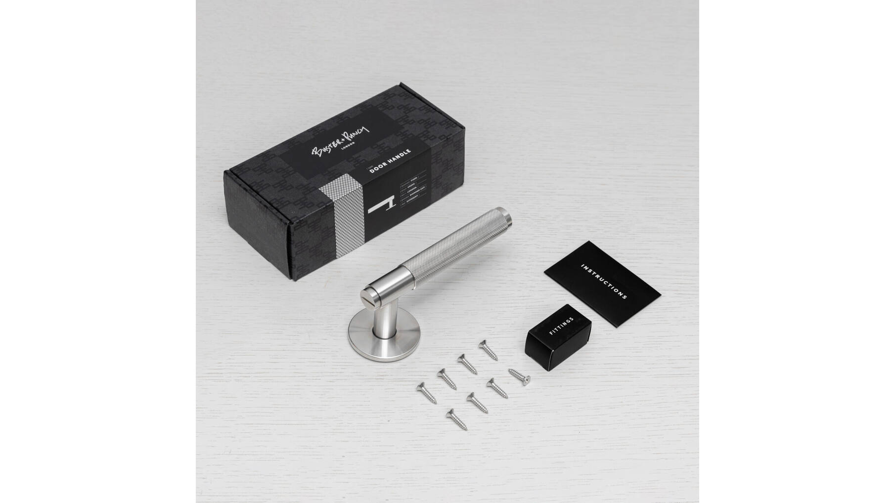 Fixed Door Handle/Single-Sided/Cross/Steel