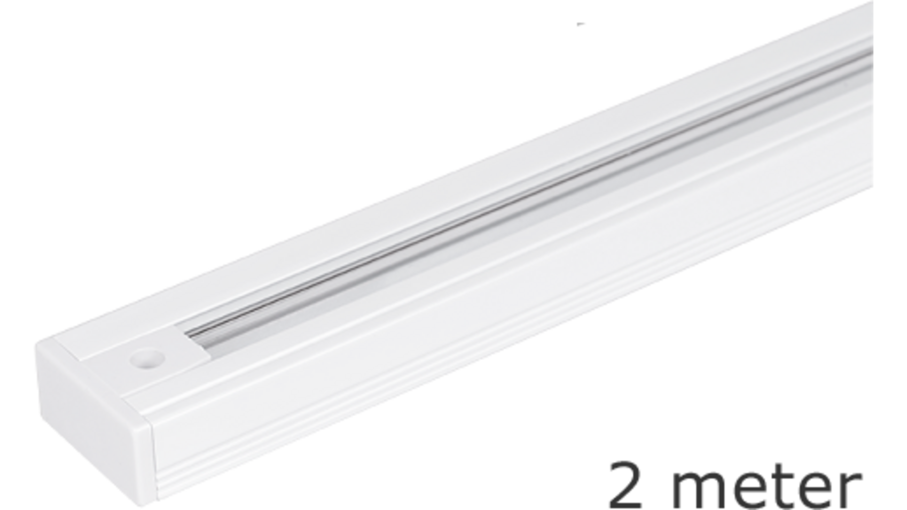 1-Faserail wit afmeting 36x18mm. Lengte:2000mm