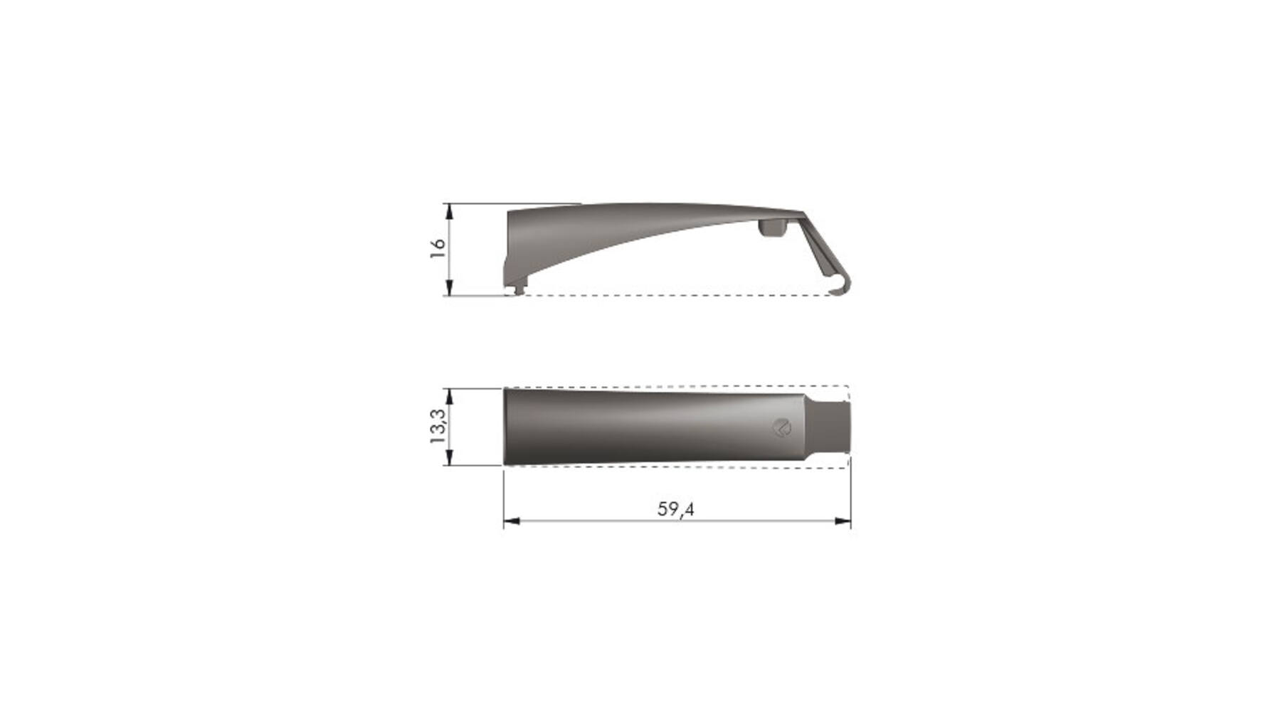 K push Tech adapter kort grijs