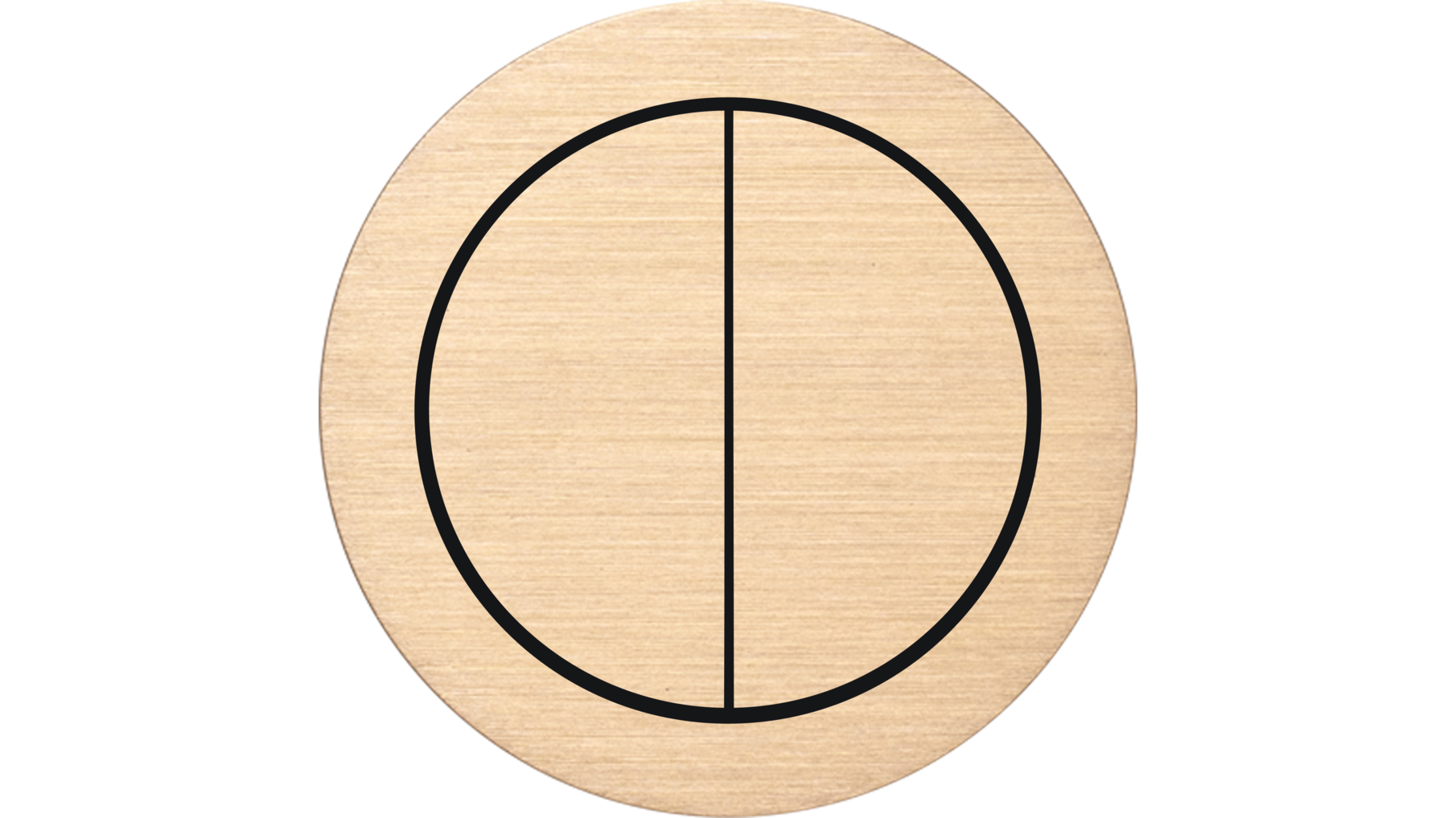 Rond 2.0 Push button 4X- s. trim - brushed brass