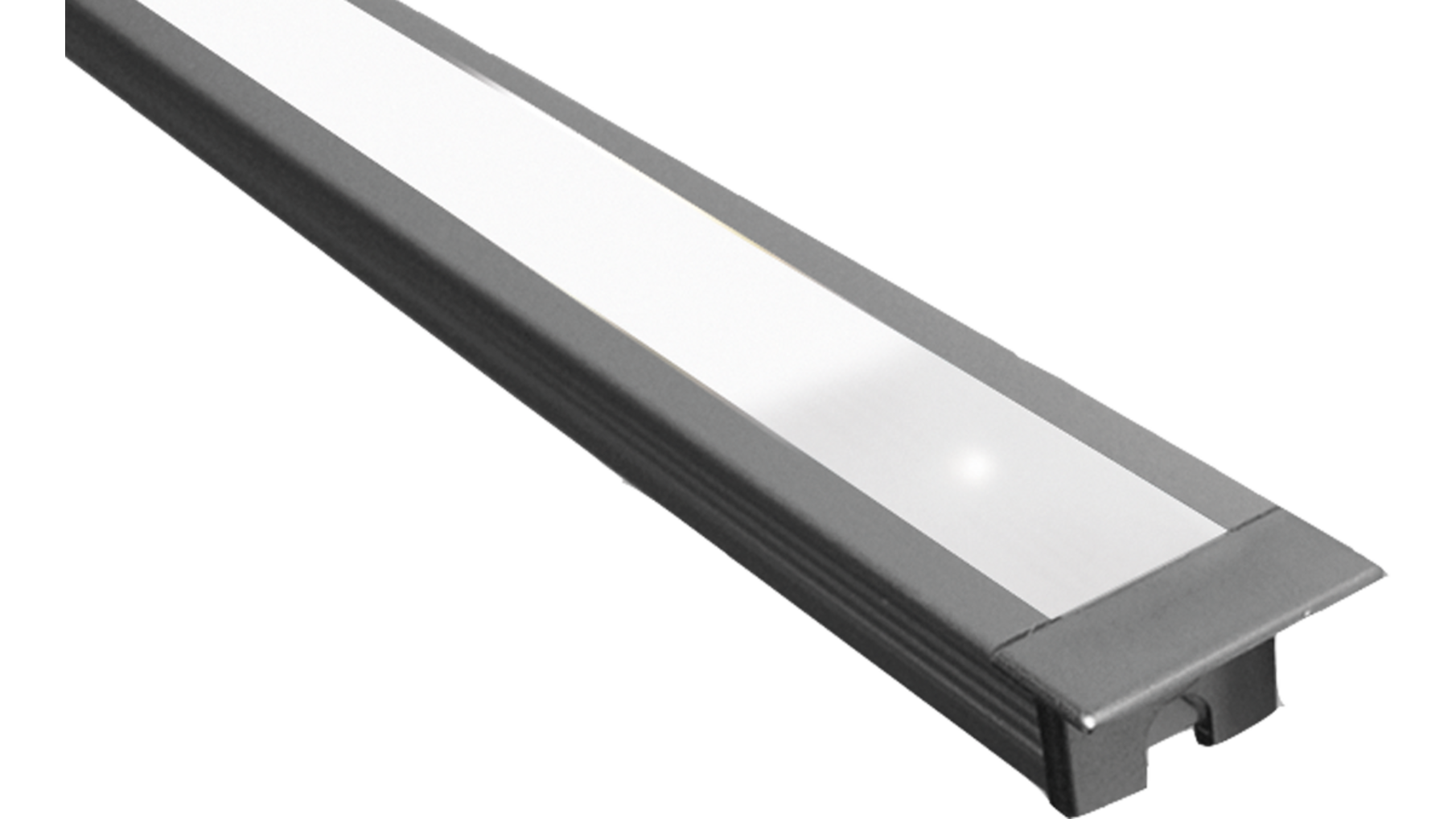 Diva met TouchLedDimmer aluminium Lengte: