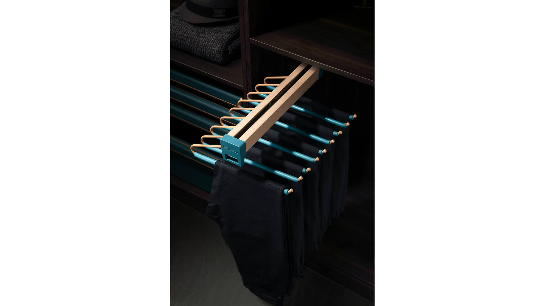 703502 B Series - Top Mounting Trousers Rack Moran Green