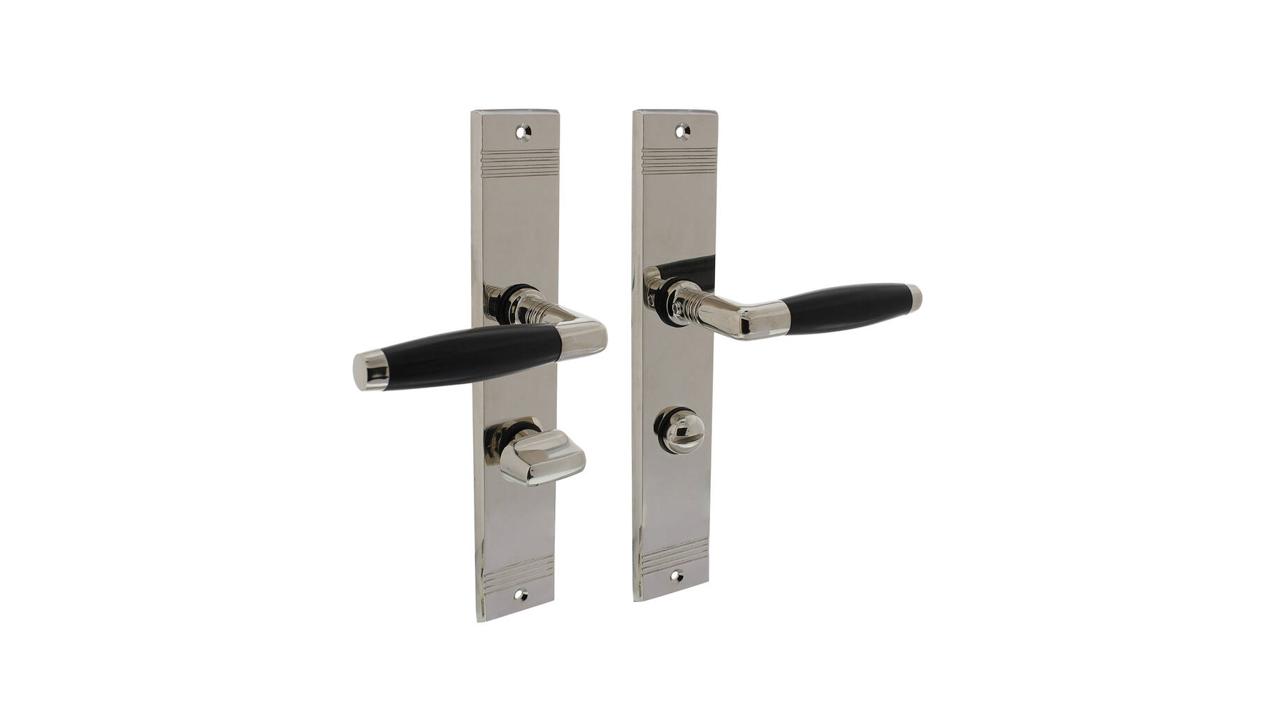 Deurkruk Ton Basic met schild WC63/8mm nikkel