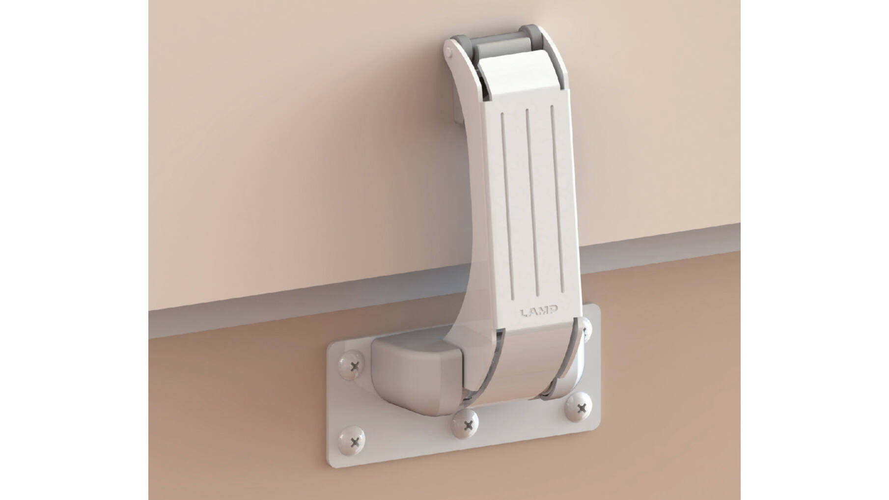 Klepopener met soft close, 8.0-10.5N, met stopper op 95gr