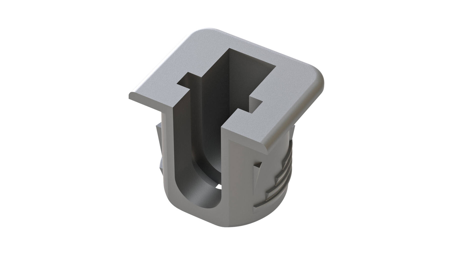 Plankdrager Flipper grijs, kliksysteem, voor 18mm hout