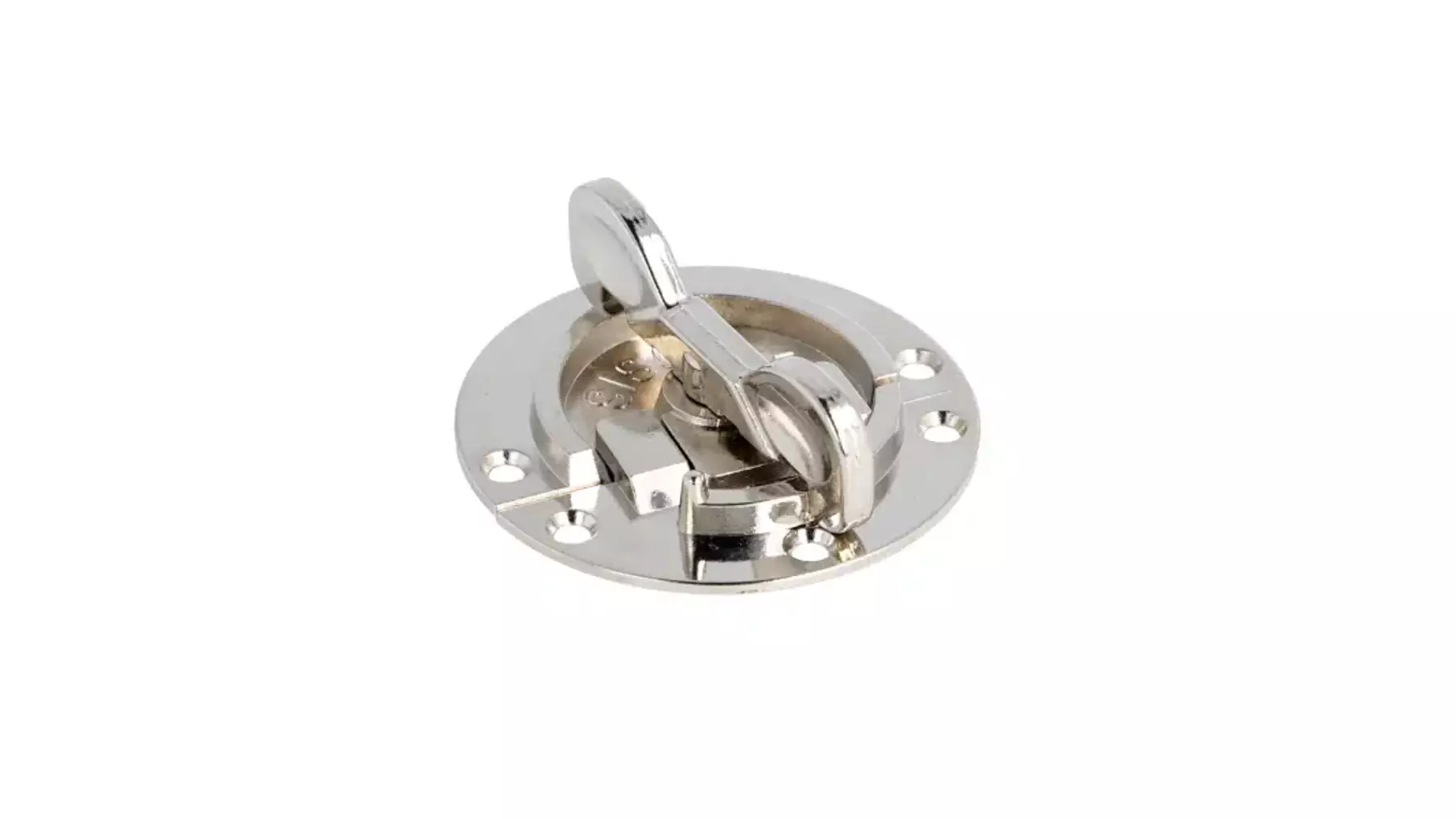 Bladverbinder rond 60mm, dikte 1,5mm vernikkeld