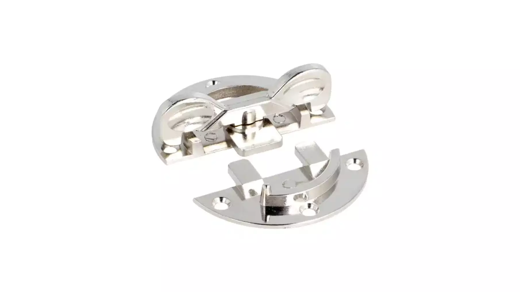 Bladverbinder rond 60mm, dikte 1,5mm vernikkeld