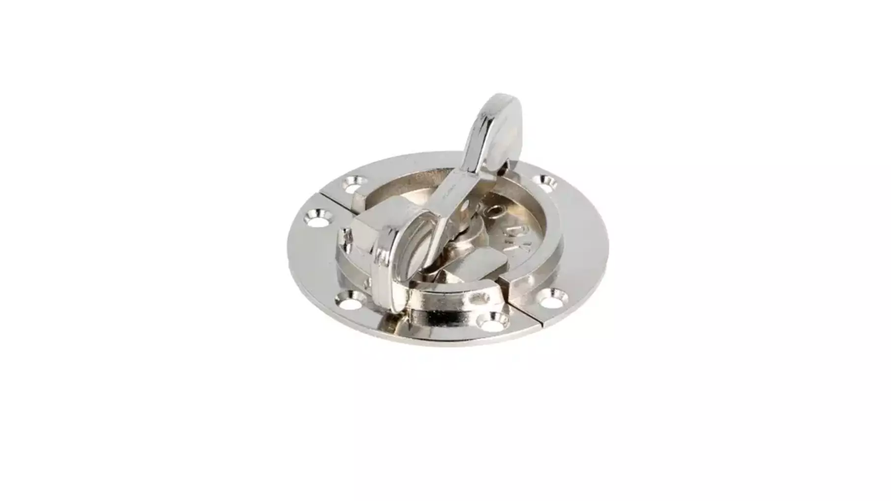 Bladverbinder rond 60mm, dikte 1,5mm vernikkeld