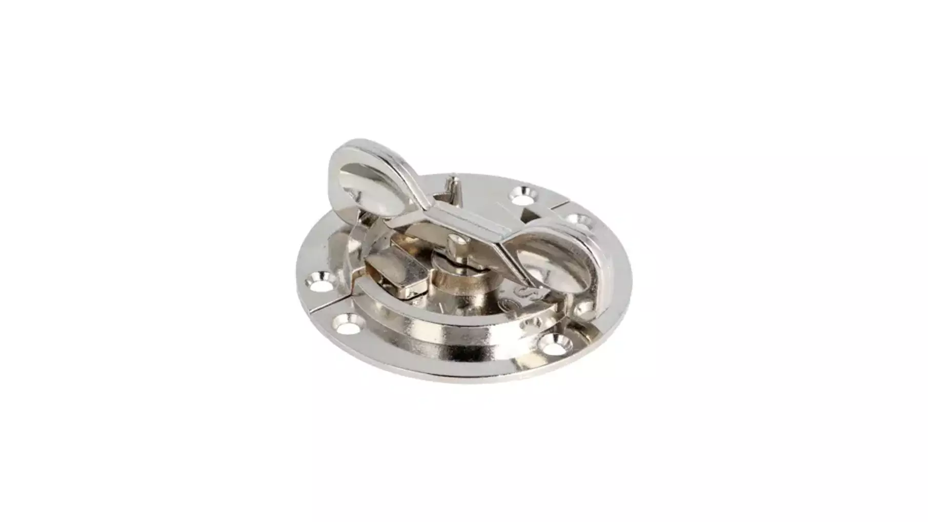 Bladverbinder rond 60mm, dikte 1,5mm vernikkeld