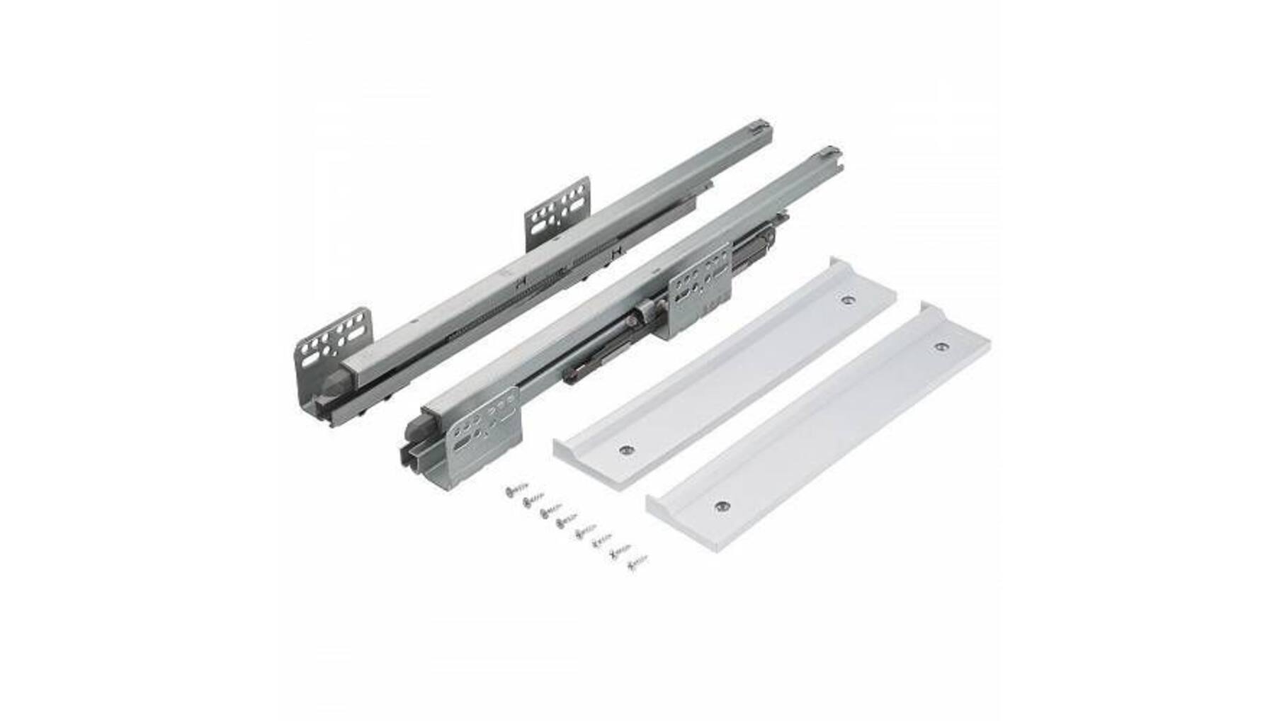 Schoenenrek, uittrekbaar metal 600 mm SOFT-CLOSE, Wit