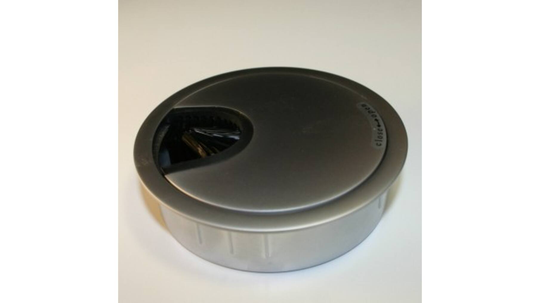 Kabeldoorvoer 80mm ALU look, diepte 22mm