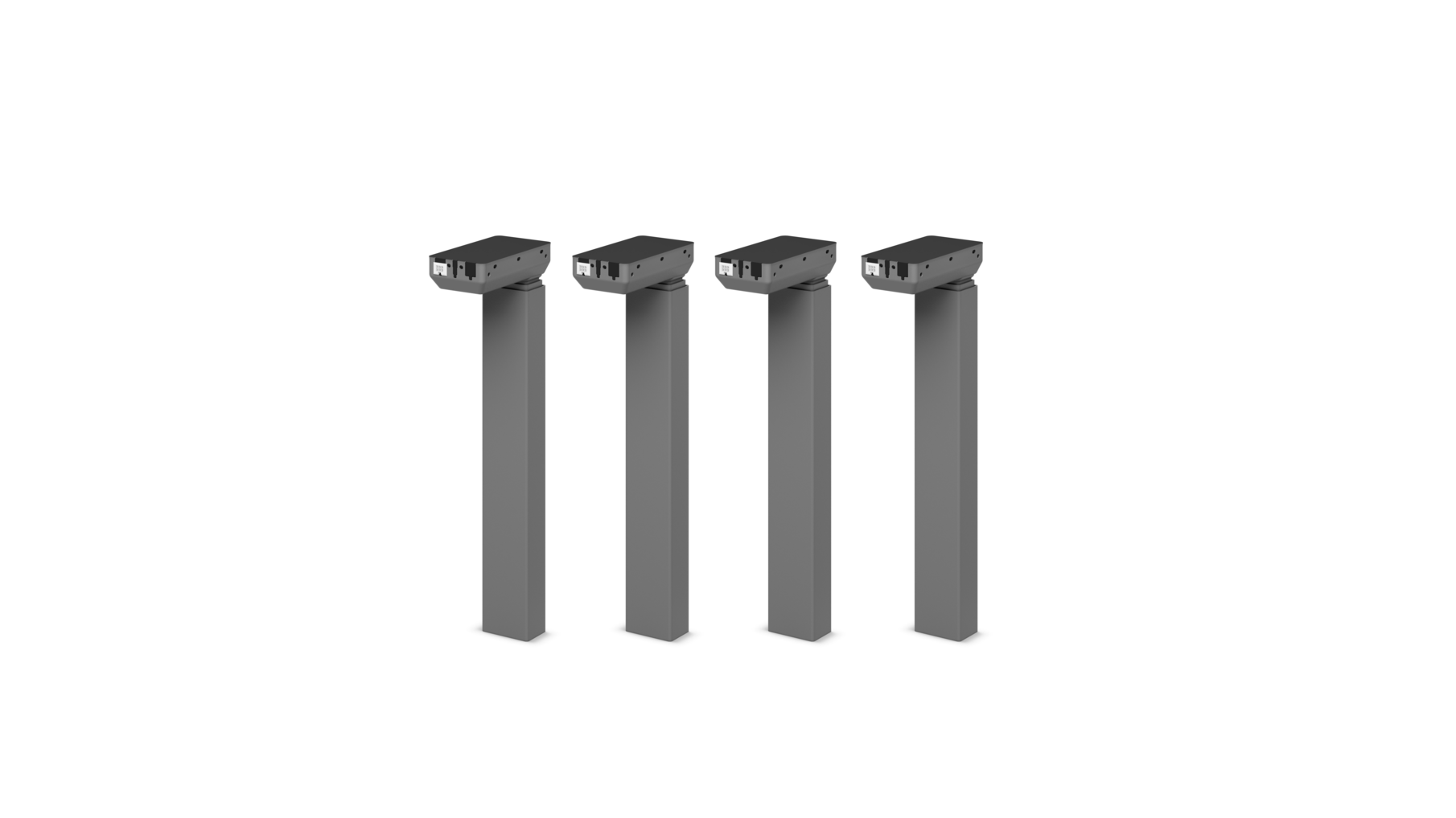 Milano set met 4x DL6 Experience. Kleur: Zilver RAL9006