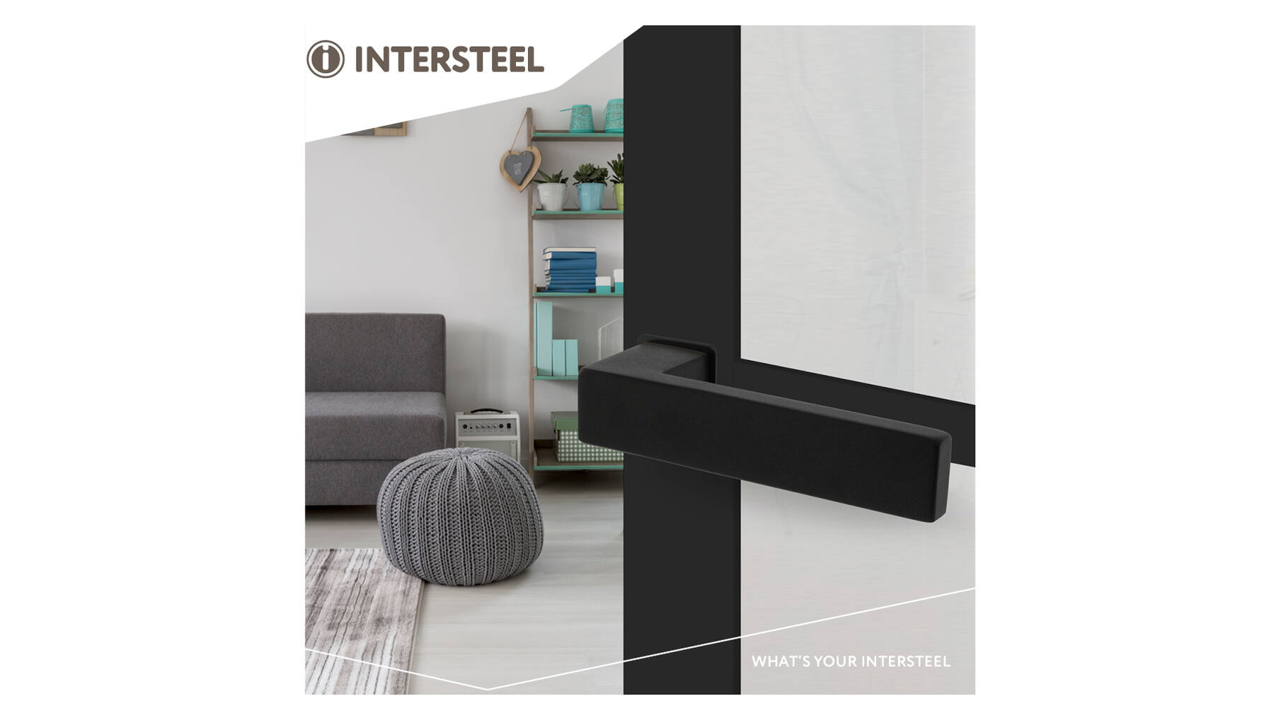 Deurkruk Amsterdam met minimalistische rozet