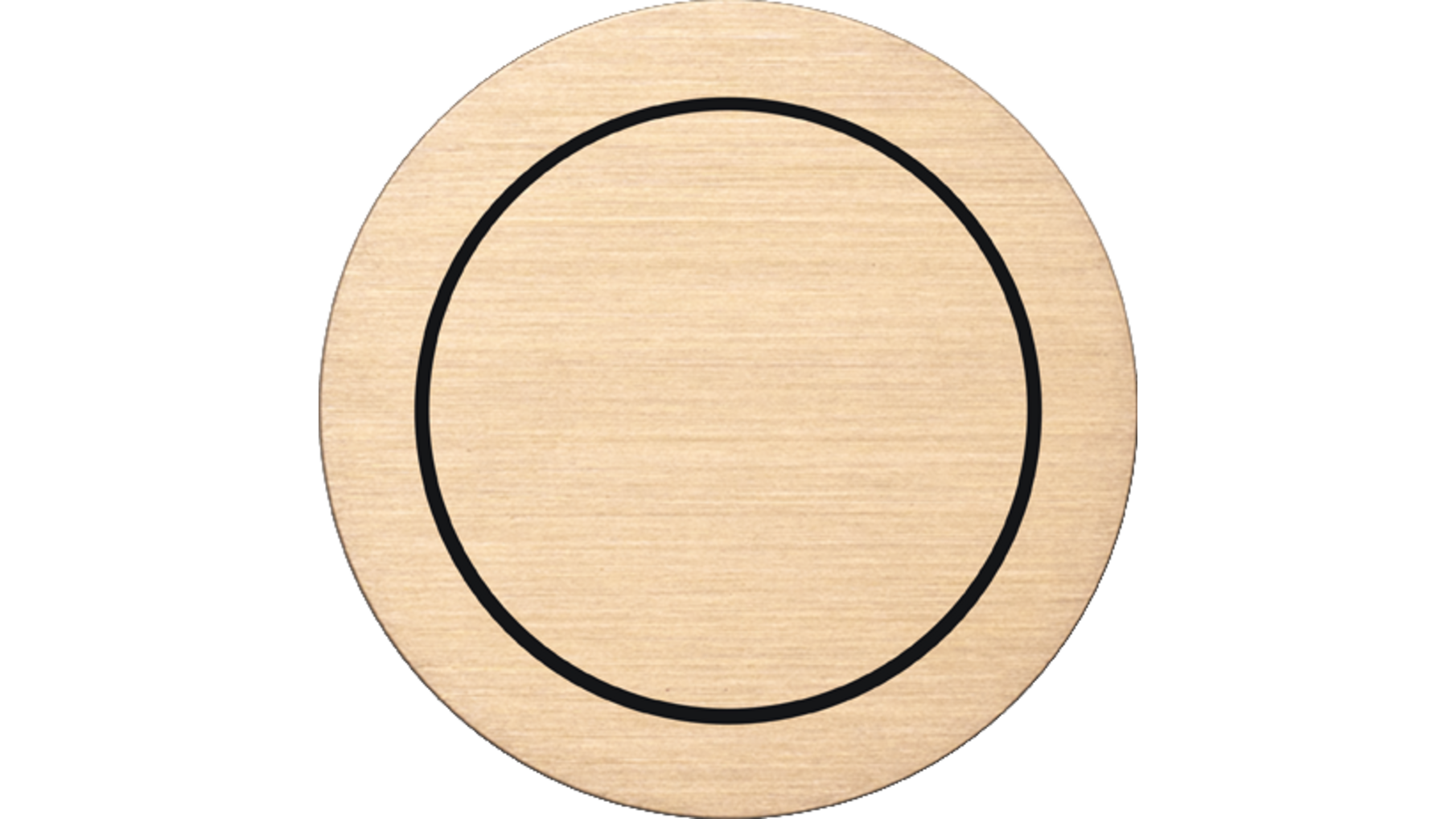Rond 2.0 Multifit Push button 2X- brushed brass