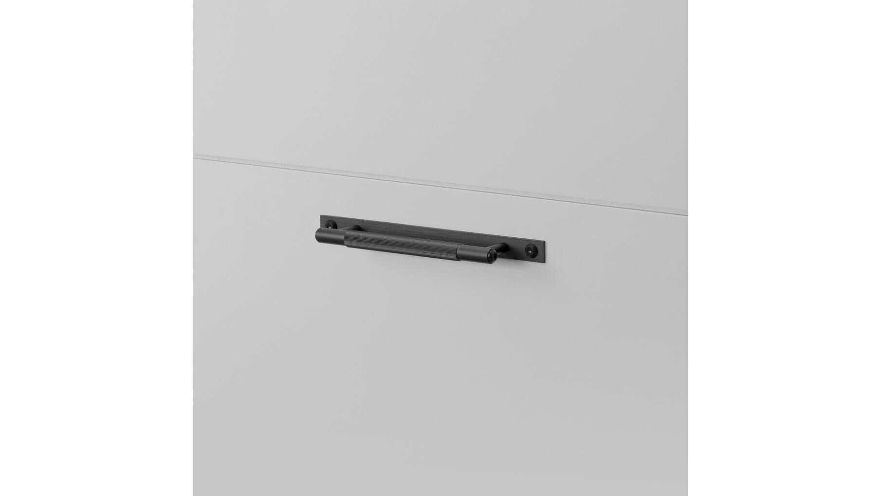 Pull Bar/Plate/Linear/Small 190Mm/Black (Non US)