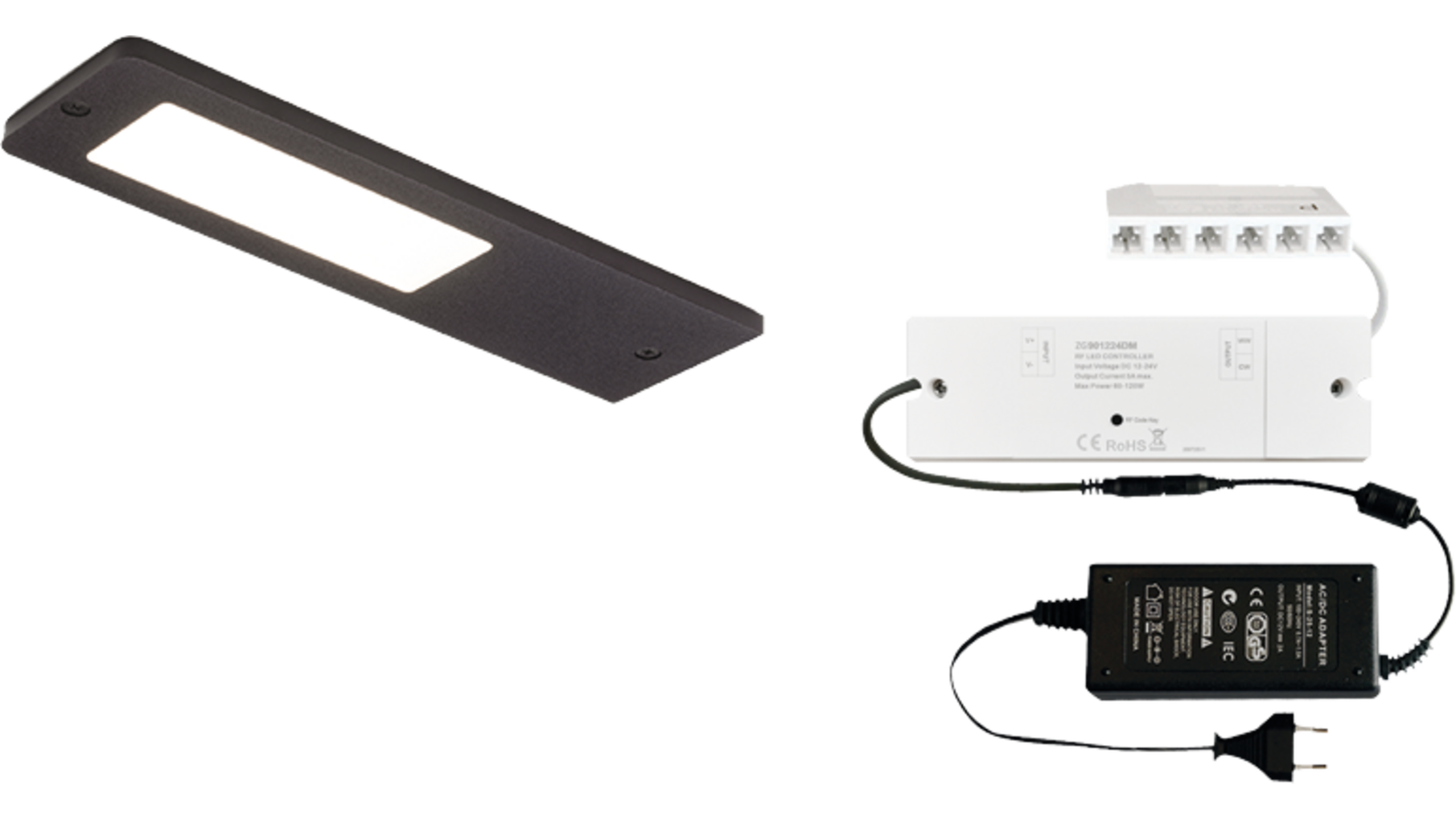 4 x Vega D-Motion mat zwart 24V + ZigBee D-Motion + Driver 2