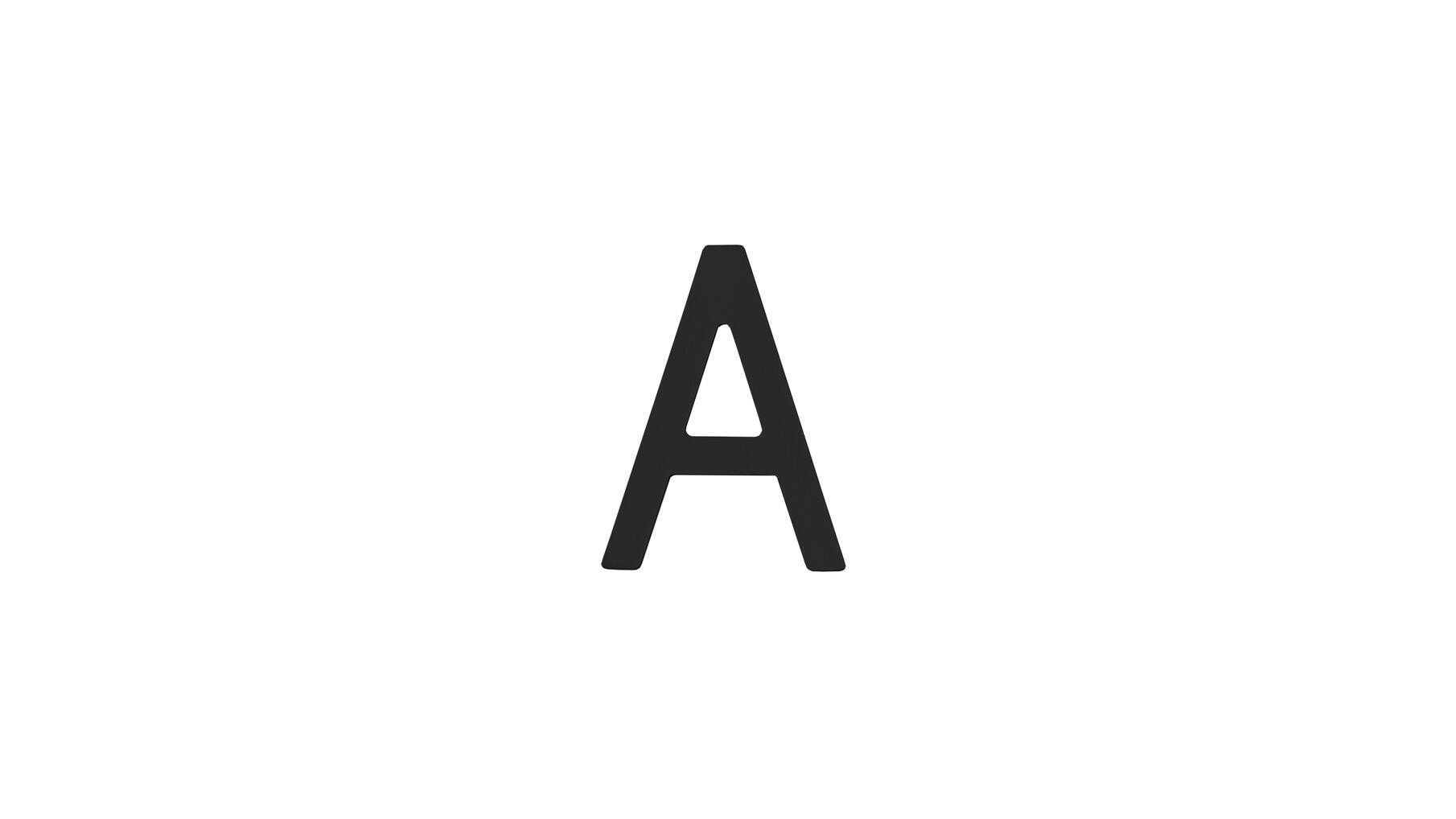 Huisletter A 100mm zwart