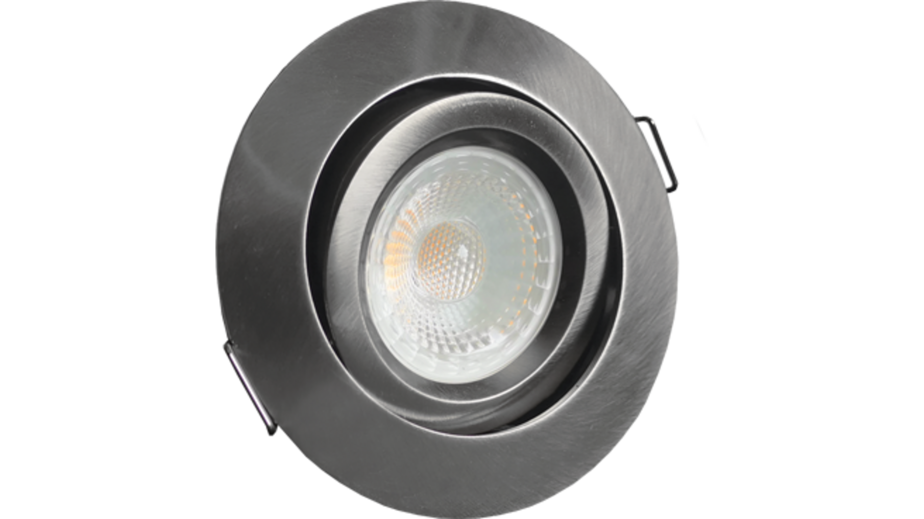 Aosta  kantelbare IP44 inb. Spot RVS look D2W + Triac driver