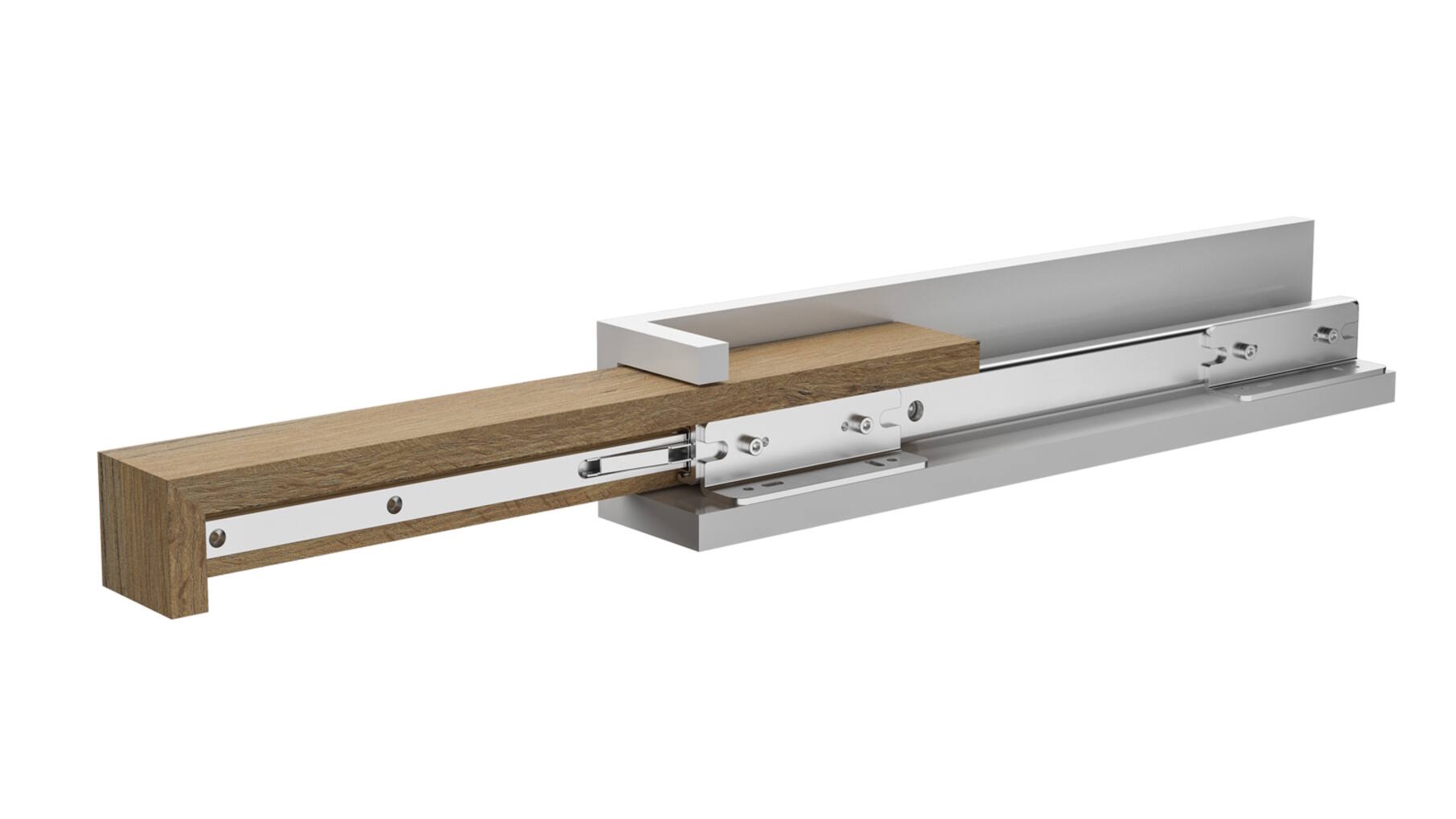 ALIANTE Werktop geleider 600mm, 359mm uittrekbaar, 120kg