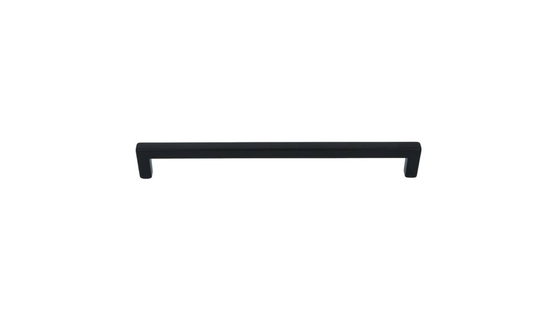 Greep 9x9mm hoh 320mm zwart gelakt totale lengte 328mm