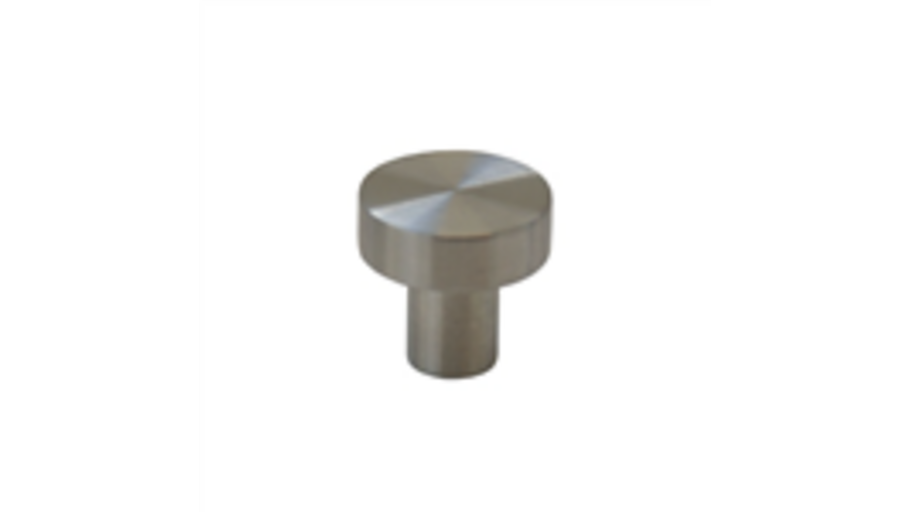 Knop diameter 25mm RVS geborsteld, hoogte 24mm