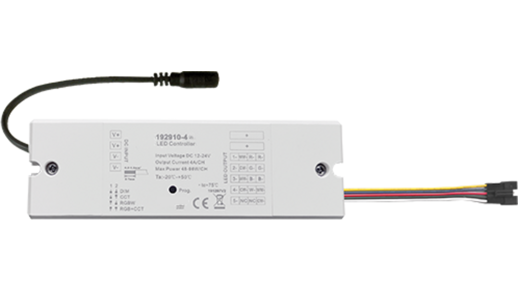 MC-Easy RGBW controller 4x 5A uitgang en 3x 5 polige uitgang