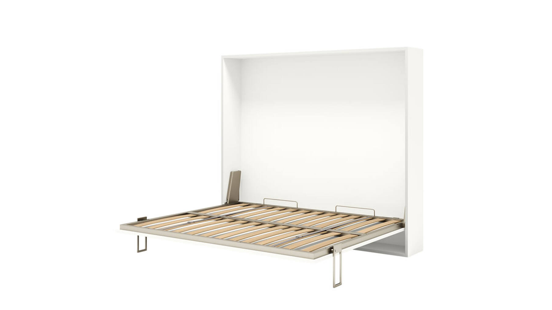 Opklapbed horizontaal - frame 92 x 202cm, matras 90x200cm