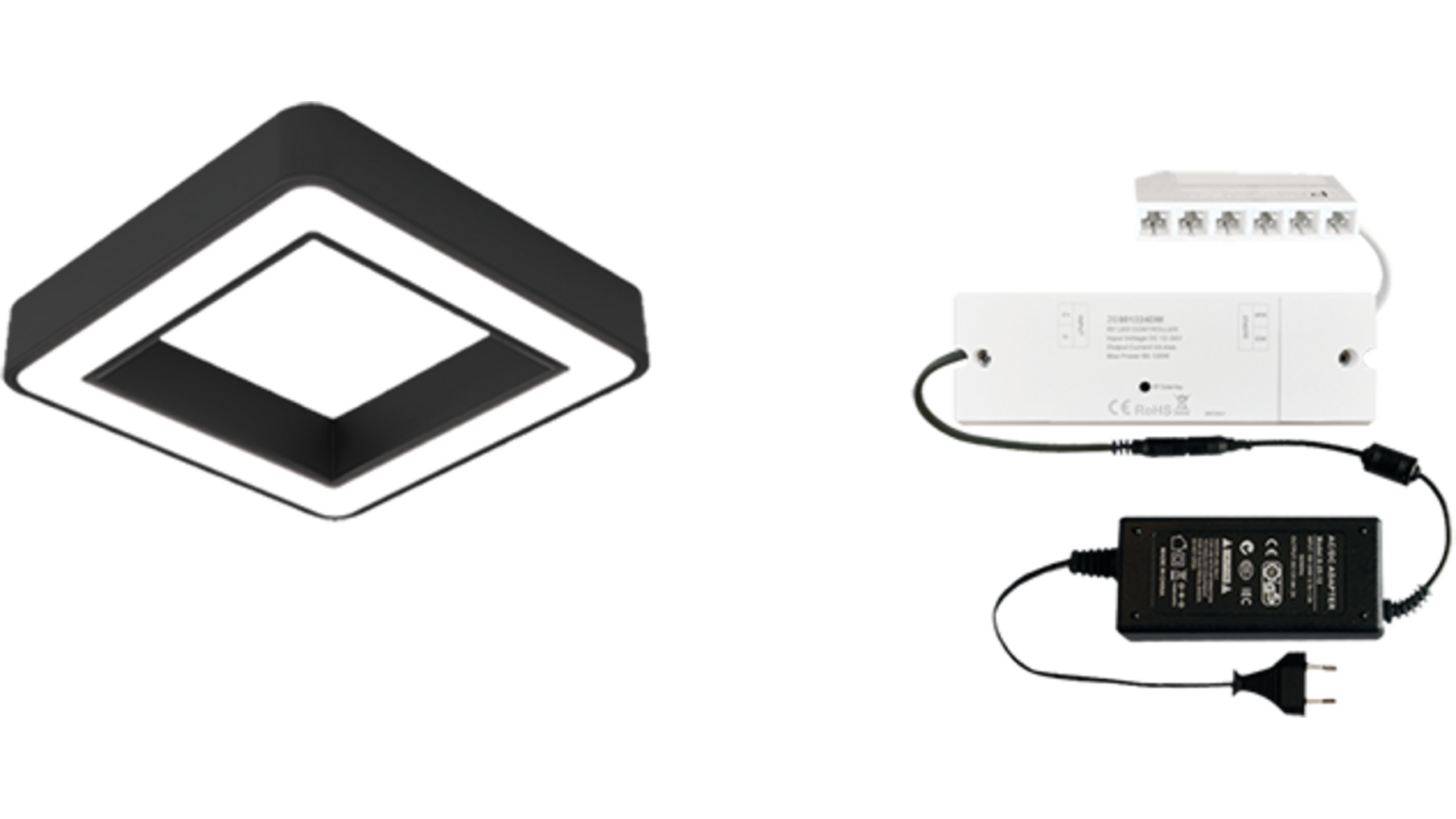 5x Hipso BH-SP mat zwart D-Motion + ZigBee + Driver 24W