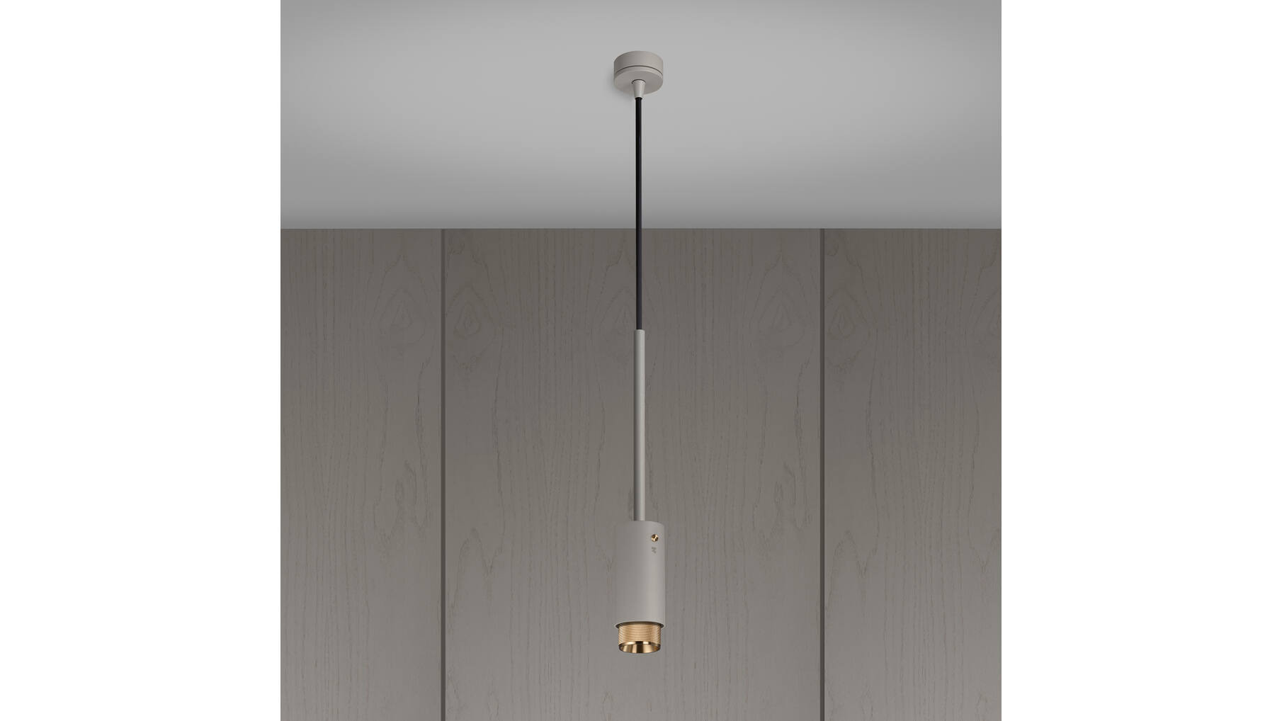 Exhaust Pendant/Cross/Stone/Brass
