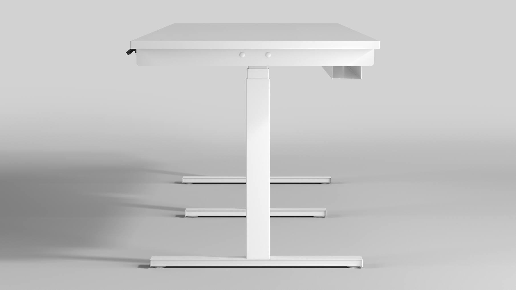 Milano Vergader voor een blad tot 4000mm. zilver RAL9006