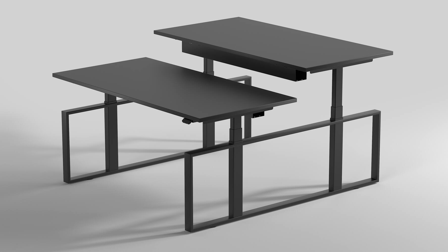 Square duo HS zwart inclusief frame 1000-1500mm.